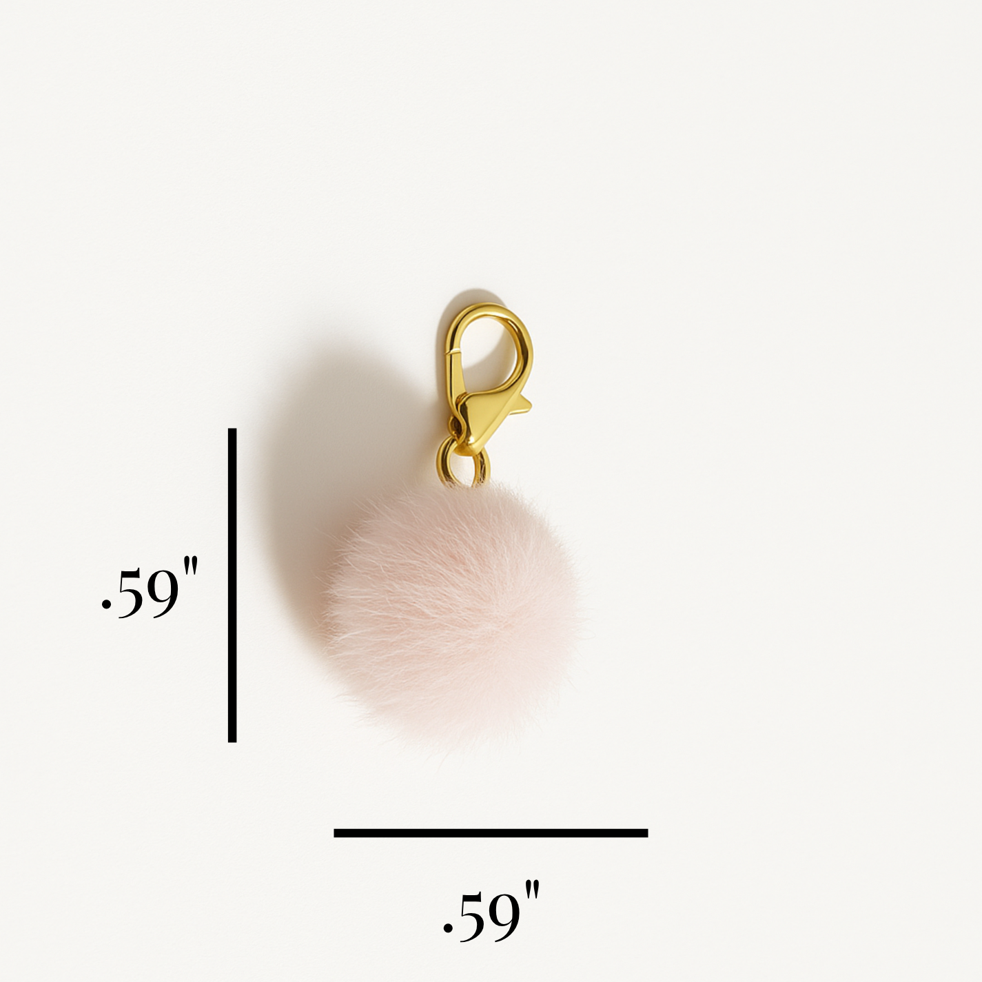 Pink Pom Pom Kindle Charm