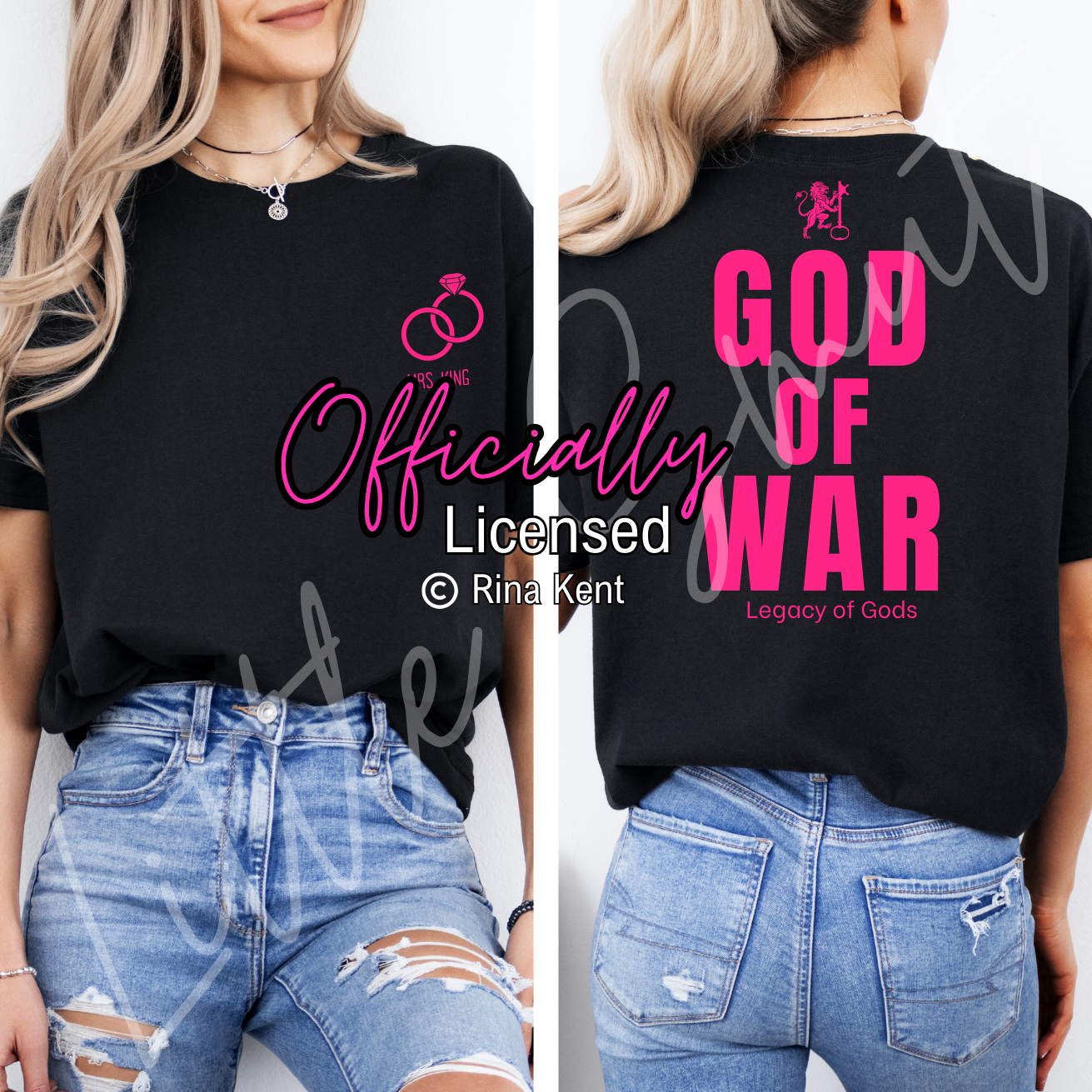Officially Licensed Rina Kent God Of War Shirt