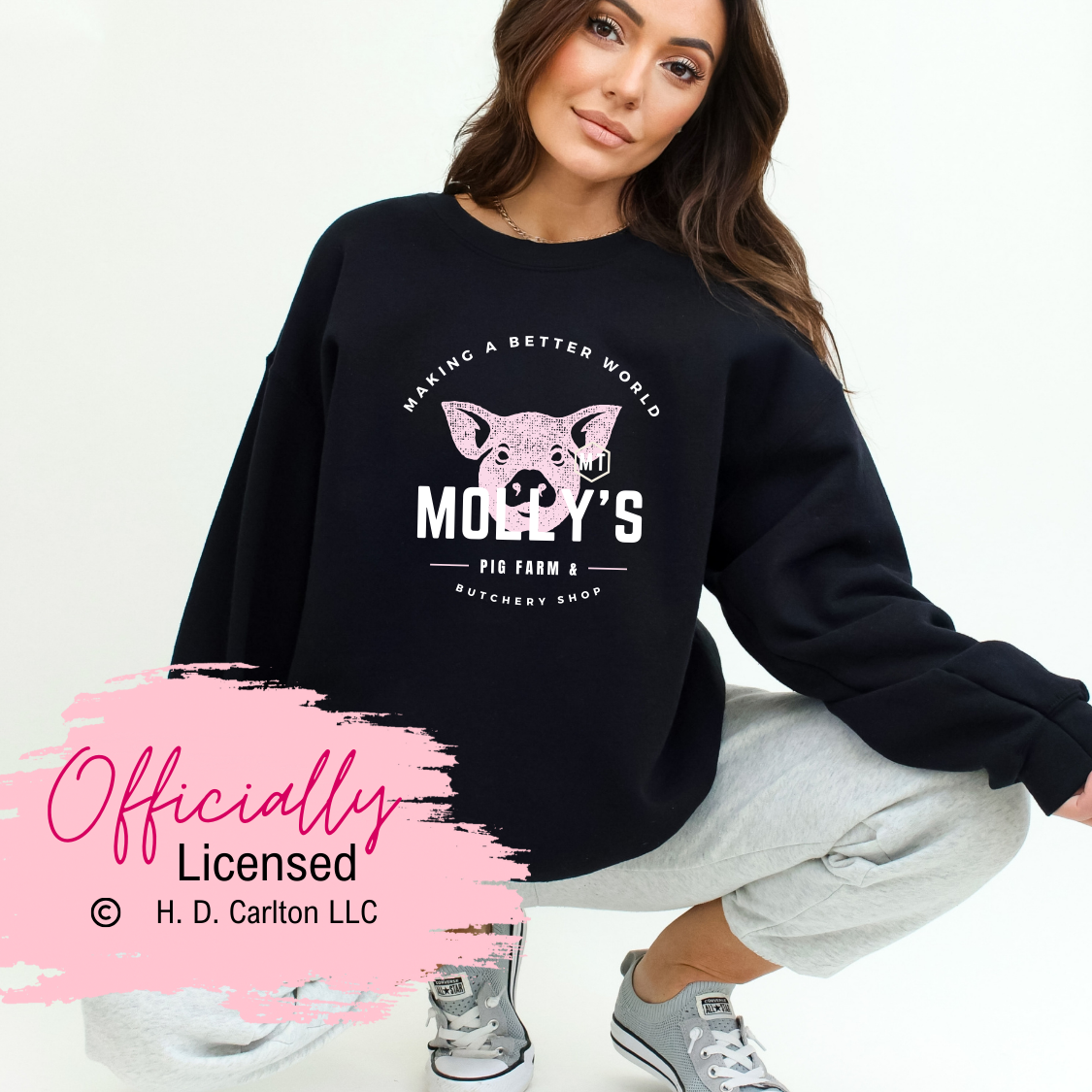 Officially Licensed HD Carlton Where's Molly Sweatshirt