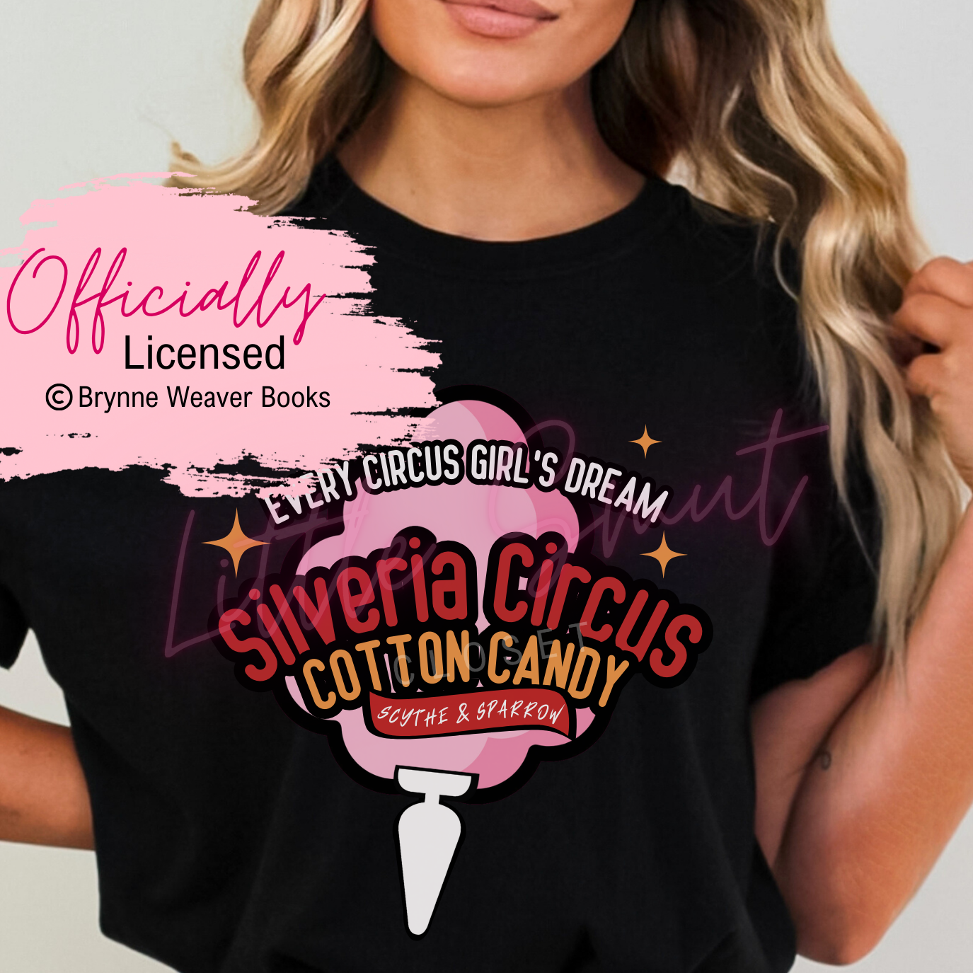 Officially Licensed Brynne Weaver Cotton Candy Scythe & Sparrow Shirt