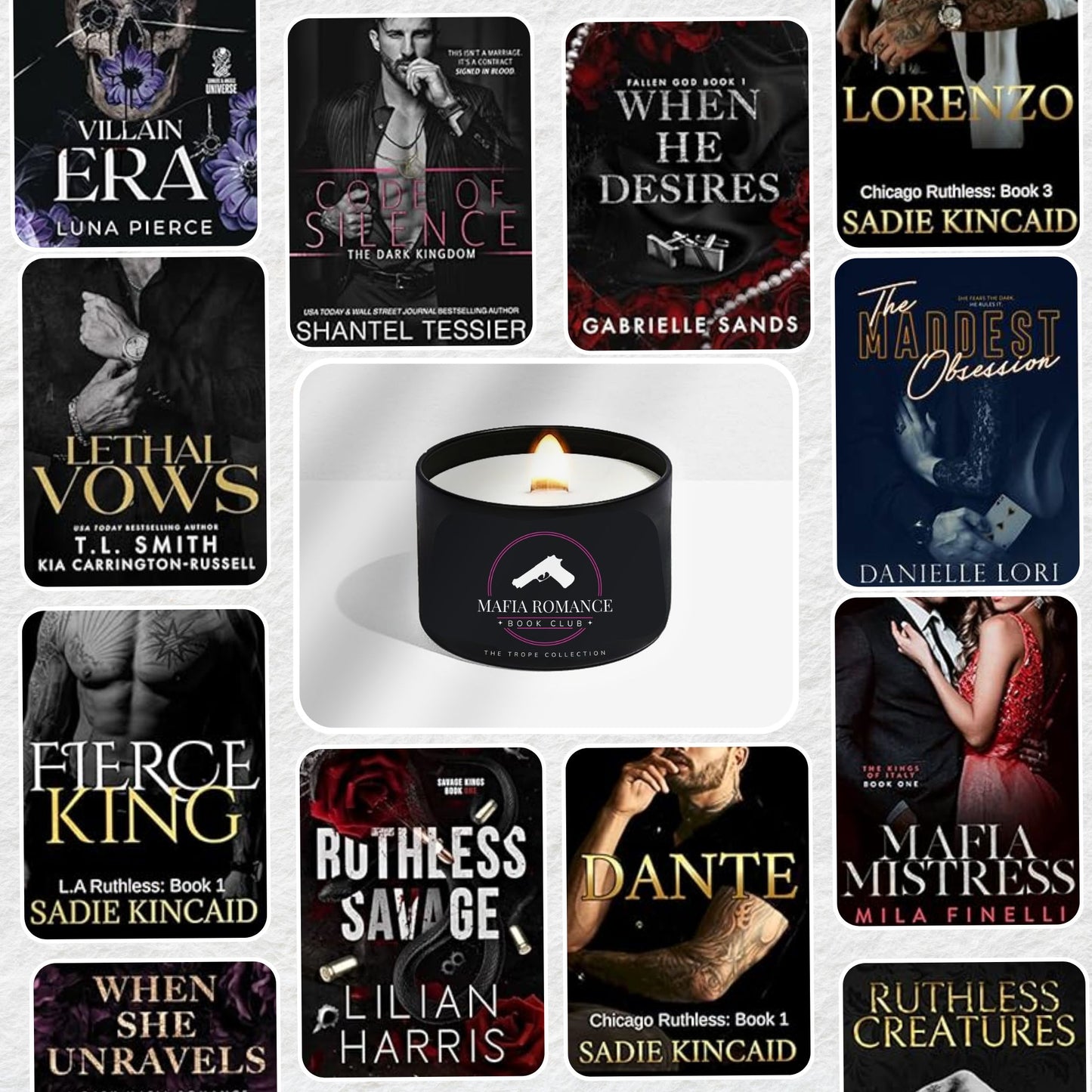 Mafia Romance Candle - The Trope Collection 9 oz