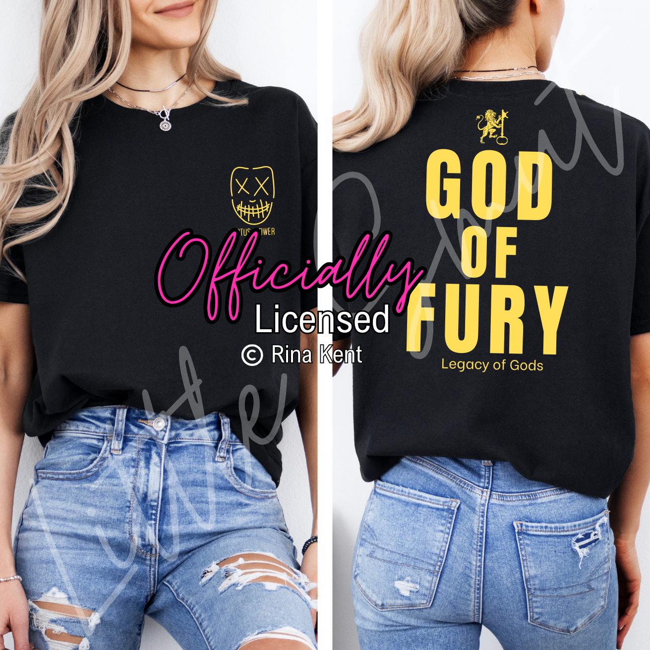 Officially Licensed Rina Kent God Of Fury Shirt