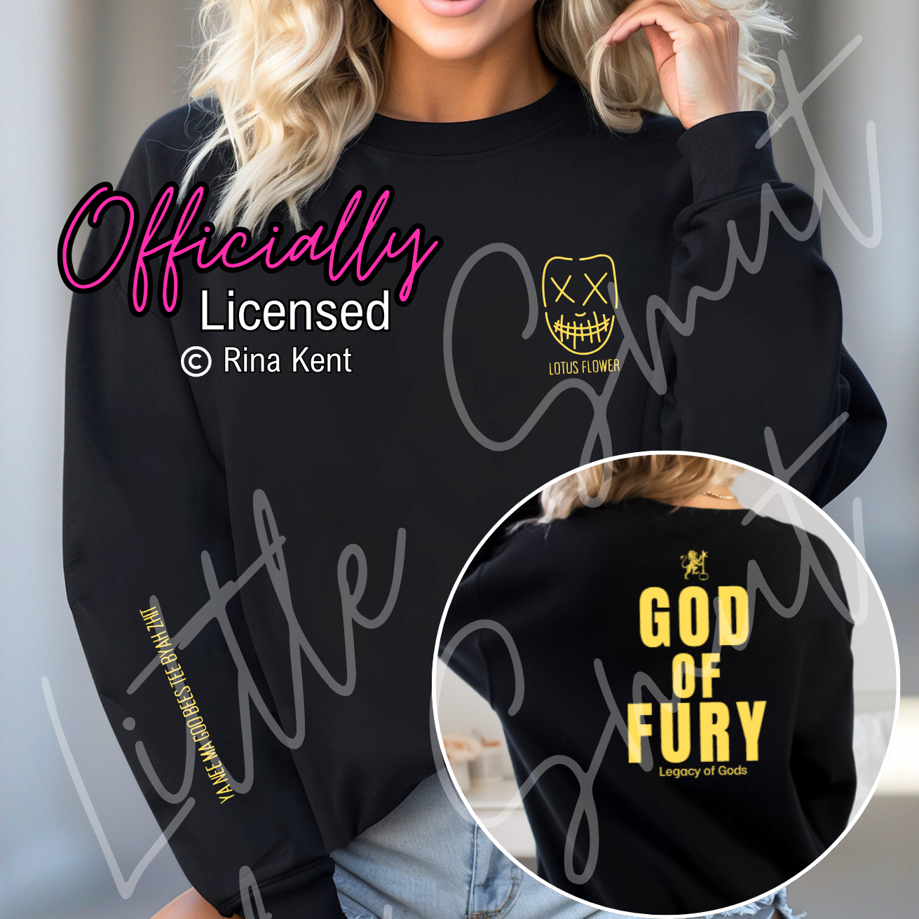 Officially Licensed Rina Kent God Of Fury Sweatshirt
