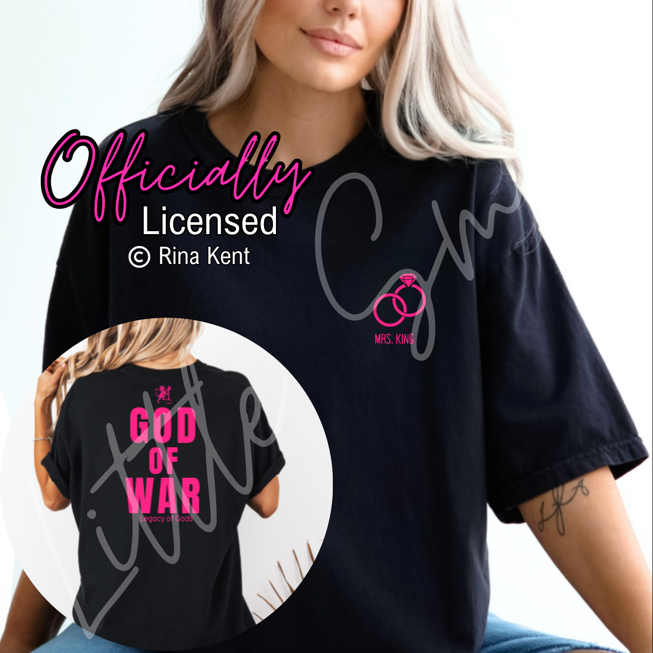 Officially Licensed Rina Kent God Of War Shirt