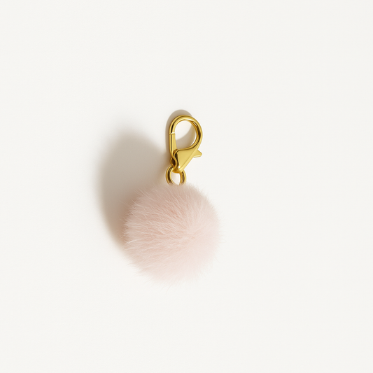 Pink Pom Pom Kindle Charm