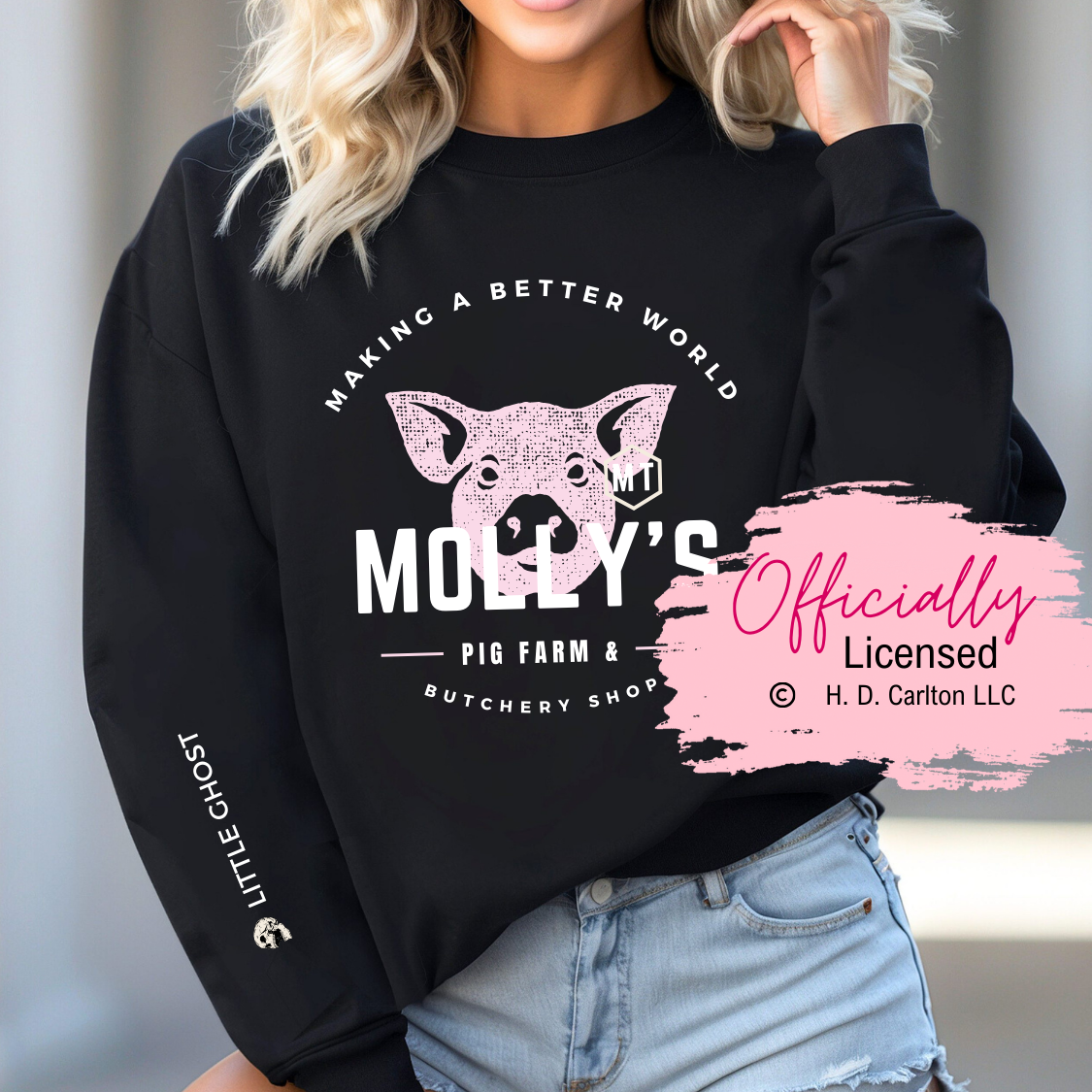 Officially Licensed HD Carlton Where's Molly Sweatshirt