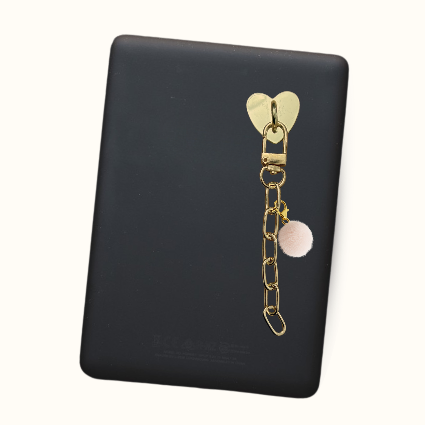 Pink Pom Pom Kindle Charm