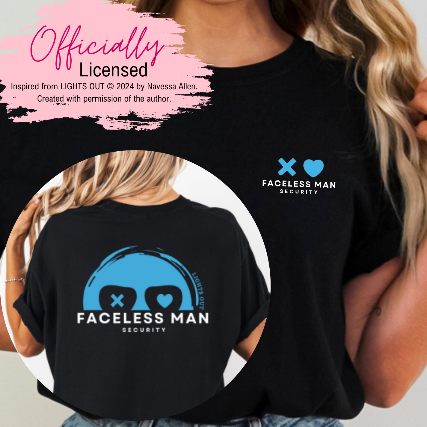 Officially Licensed Lights Out Book - Navessa Allen - Into Darkness - Shirt - Book Merch - Dark Romance