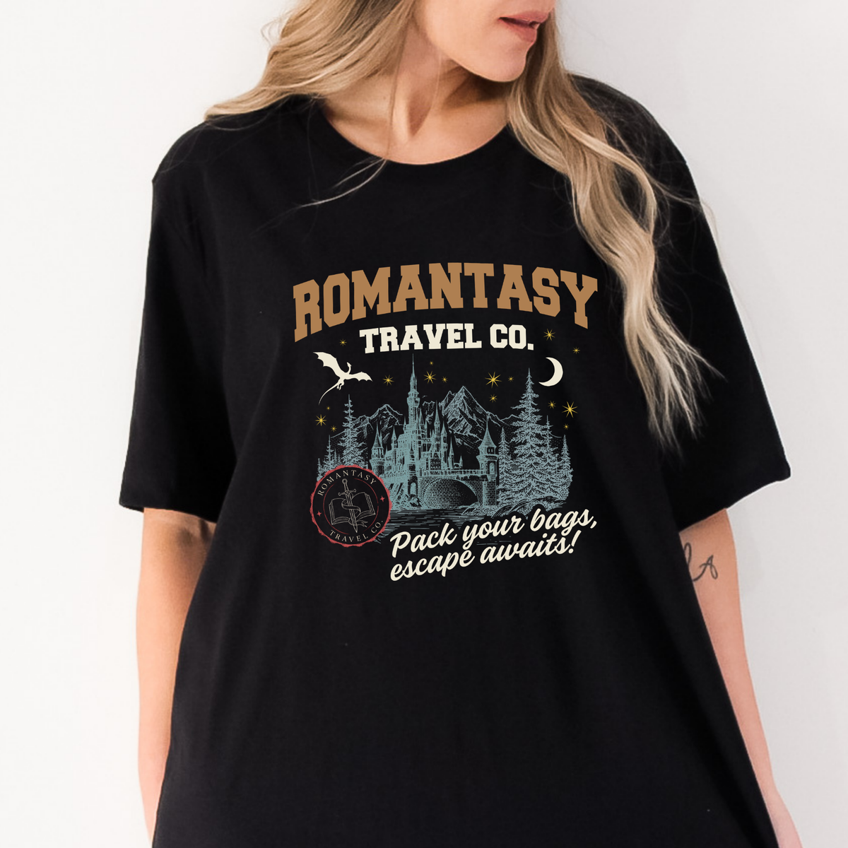 Romantasy Travel Co. Front & Back Shirt
