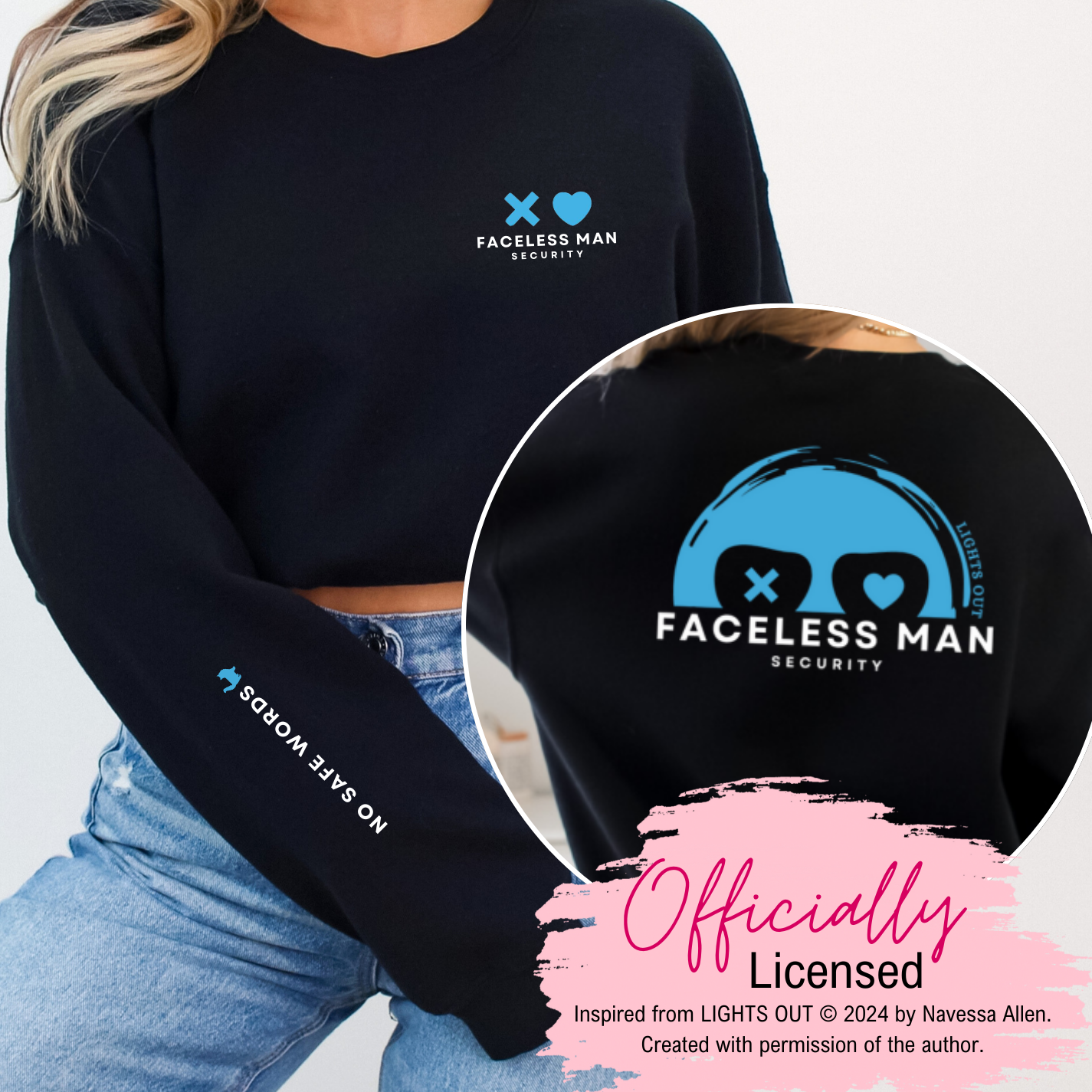 Officially Licensed Lights Out Book - Navessa Allen - Sweatshirt - Book Merch - Dark Romance