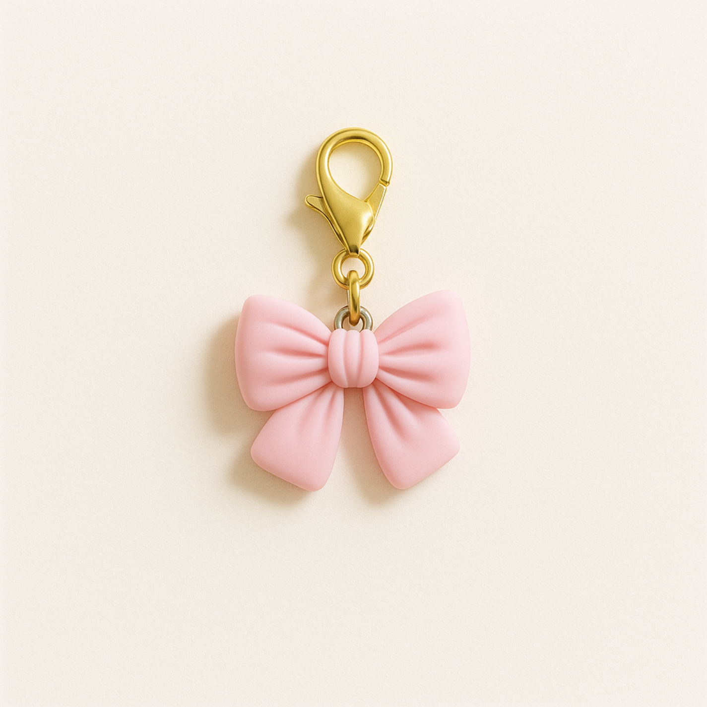 Big Pink Bow Kindle Charm