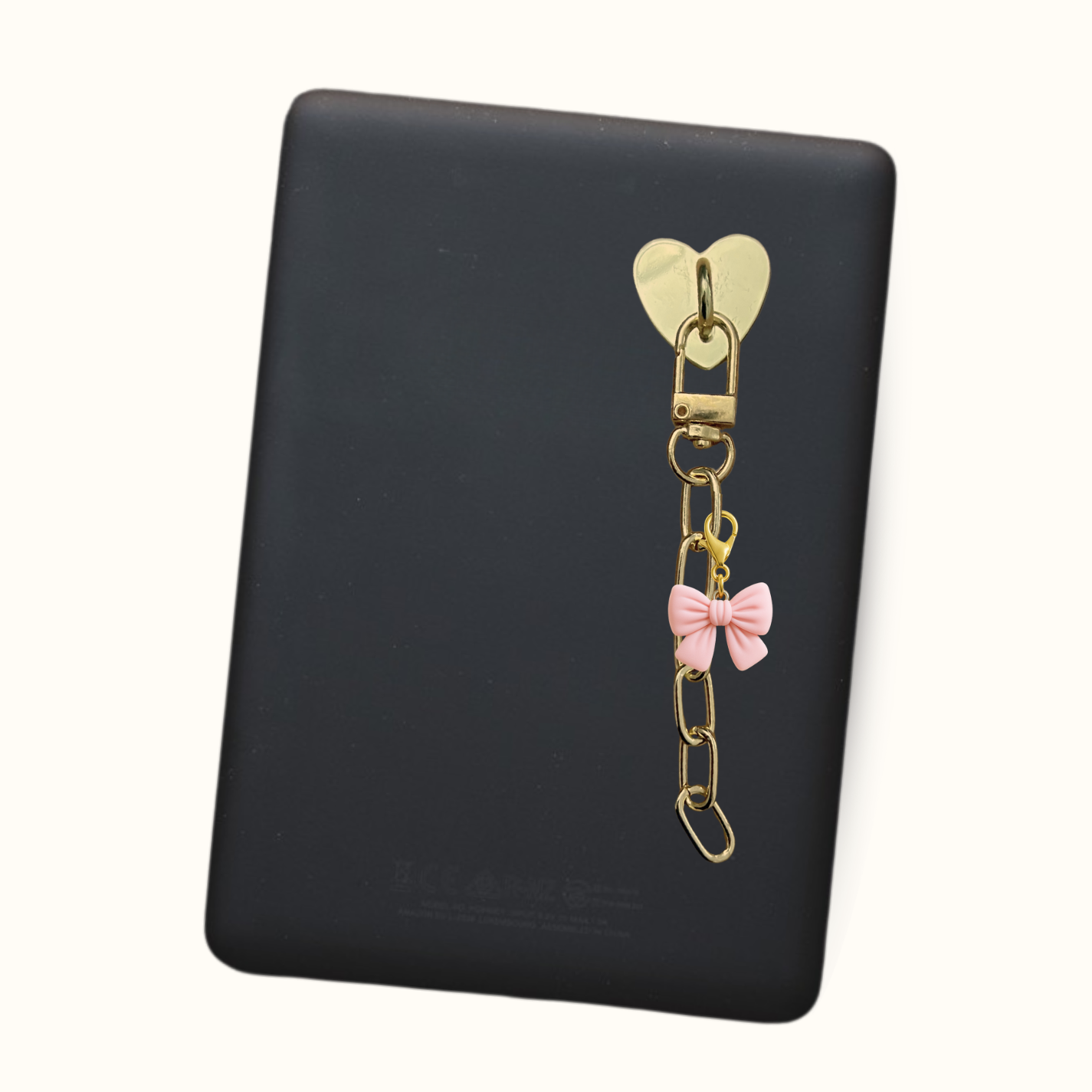 Big Pink Bow Kindle Charm