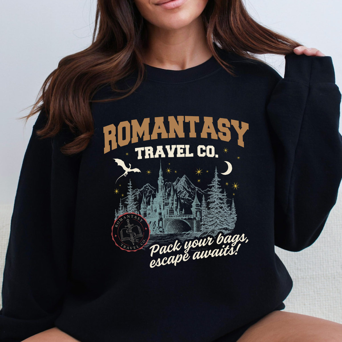 Romantasy Travel Co. Front & Back Sweathirt