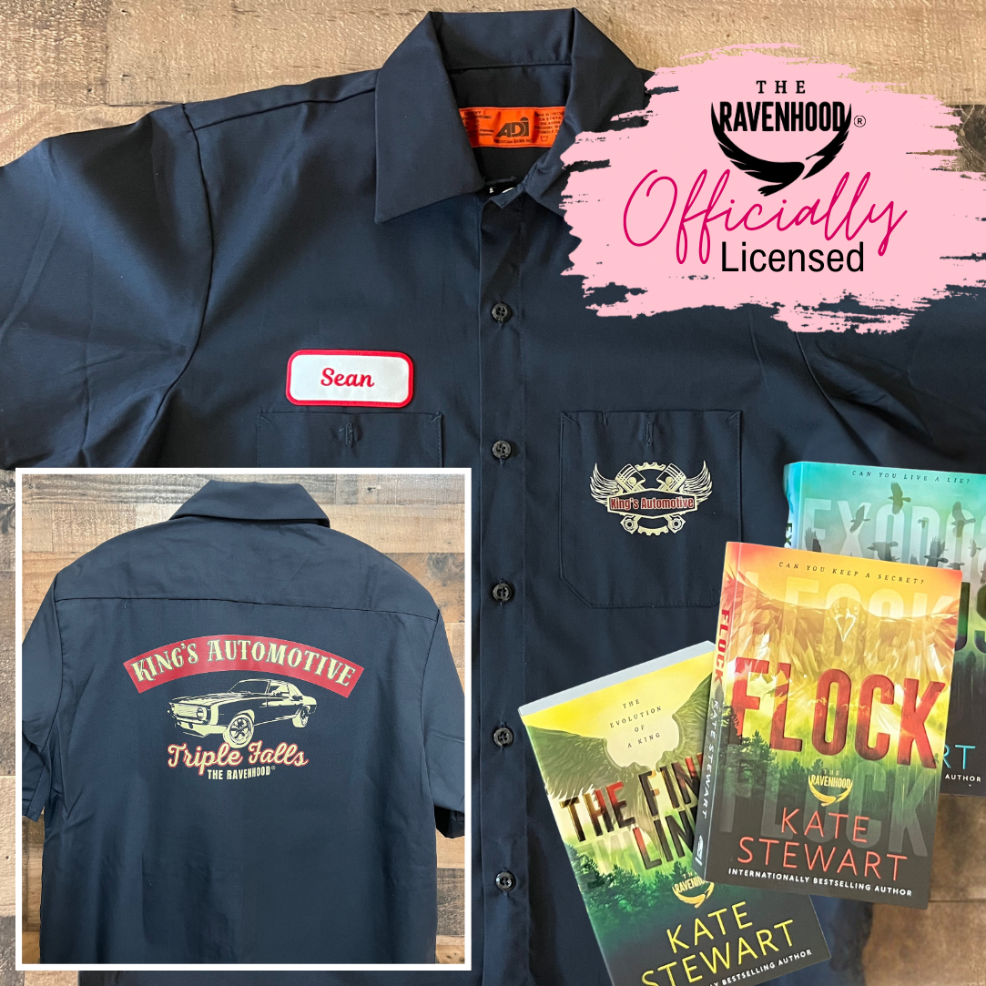 Officially Licensed The Ravenhood Mechanic Work Shirt – King’s Automotive