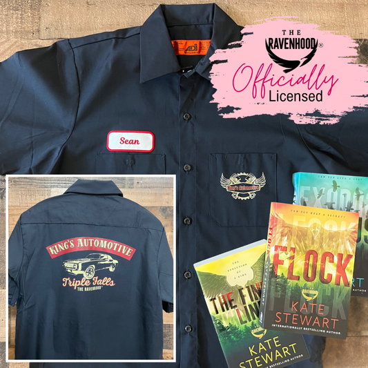 Officially Licensed The Ravenhood Mechanic Work Shirt – King’s Automotive