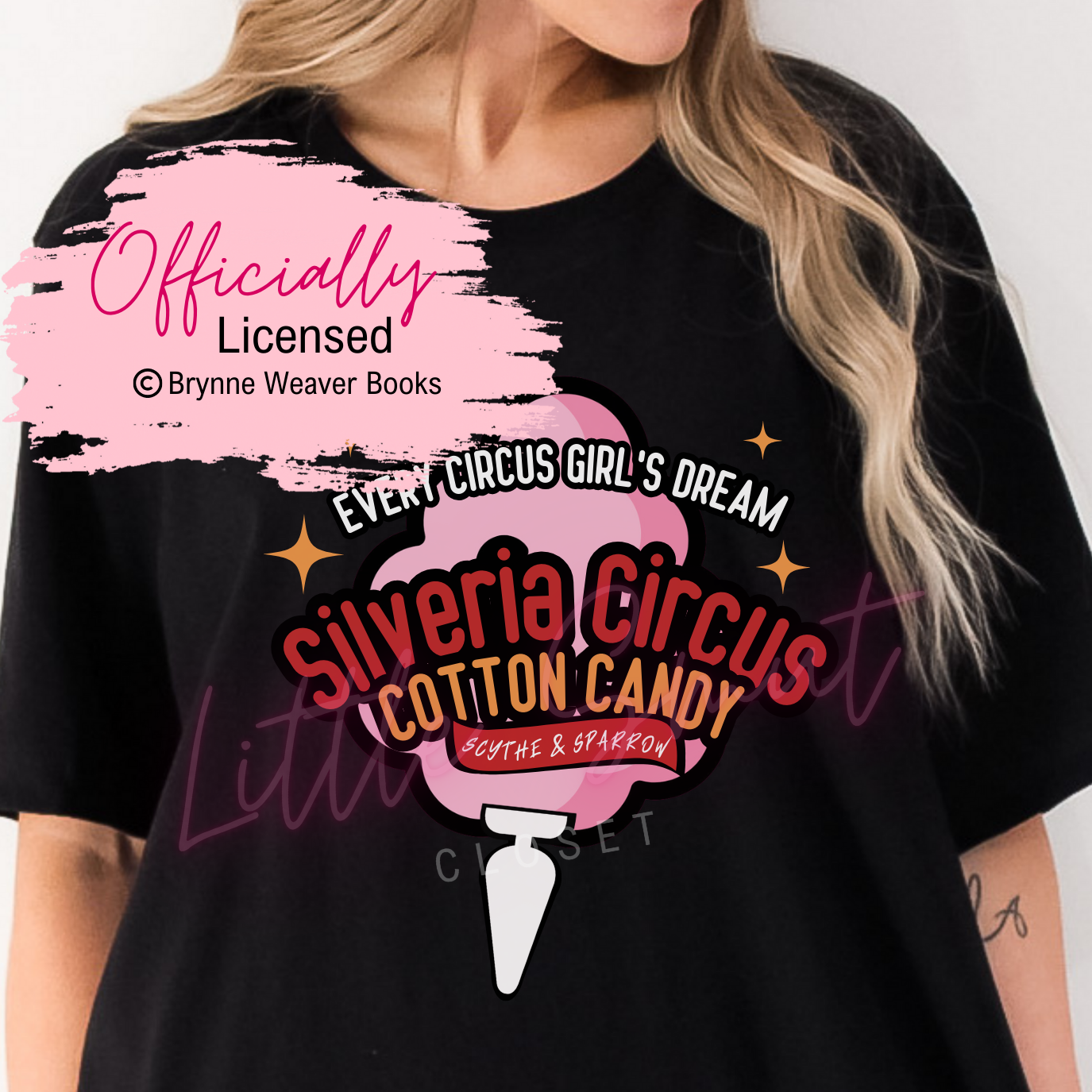Officially Licensed Brynne Weaver Cotton Candy Scythe & Sparrow Shirt