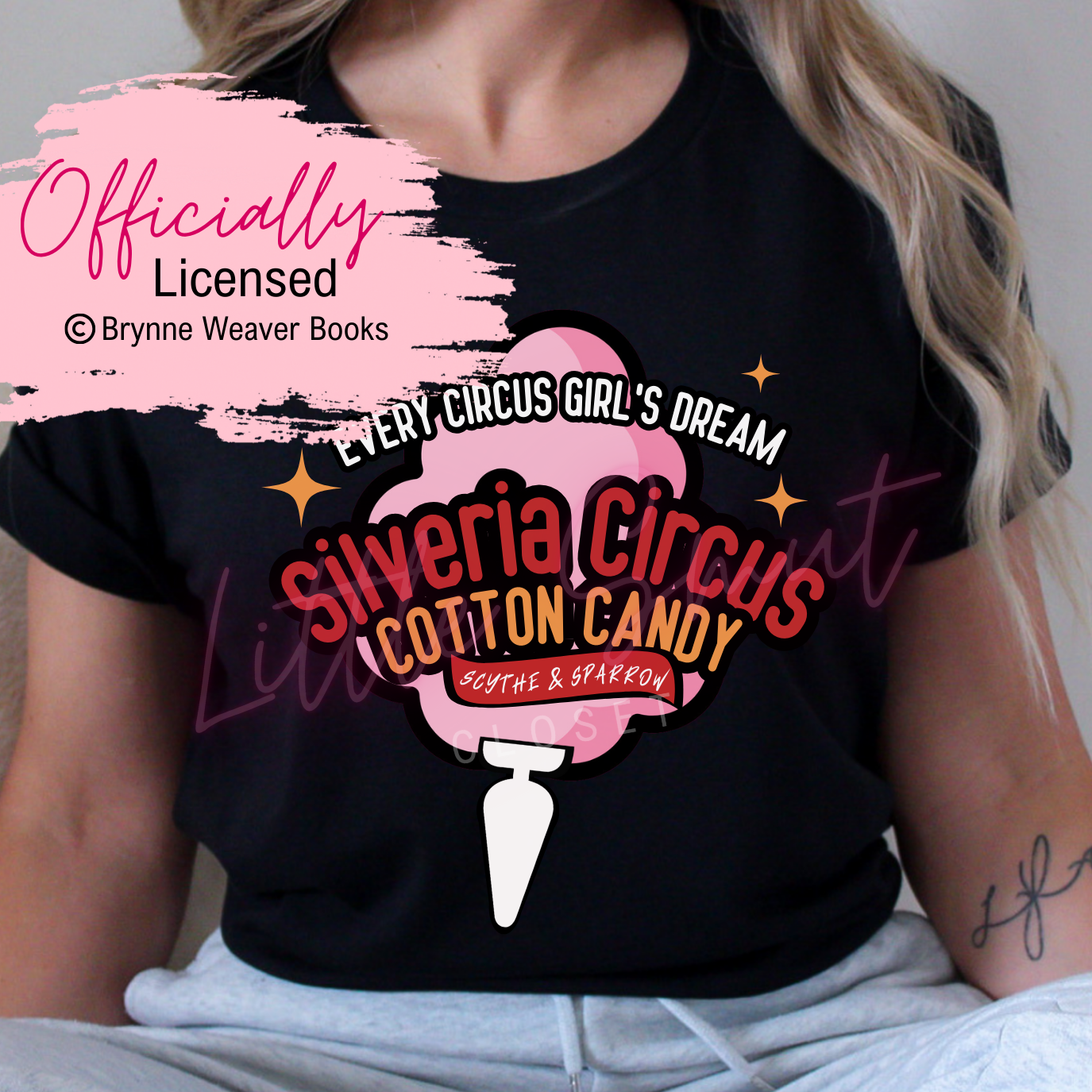 Officially Licensed Brynne Weaver Cotton Candy Scythe & Sparrow Shirt