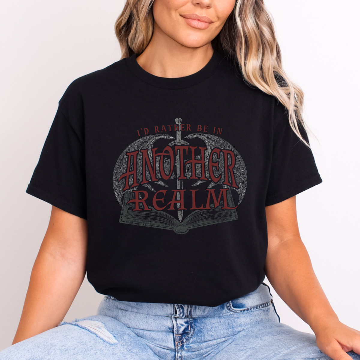 I’d Rather Be in Another Realm Romantasy Shirt
