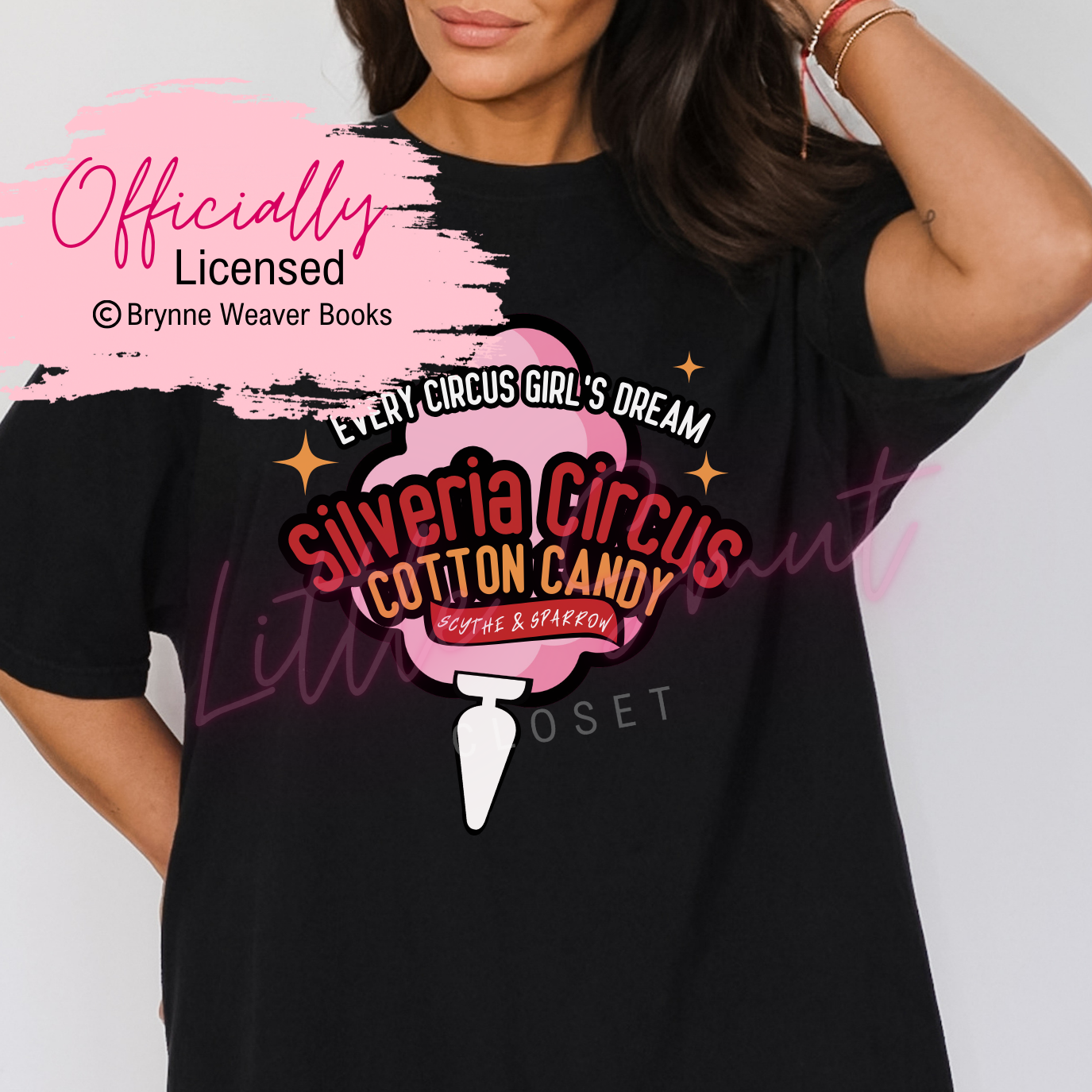 Officially Licensed Brynne Weaver Cotton Candy Scythe & Sparrow Shirt