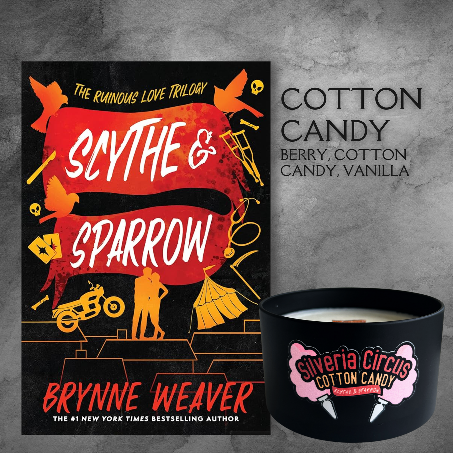 Officially Licensed Ruinous SWEETS Trilogy Candle Set Brynne Weaver 9 oz
