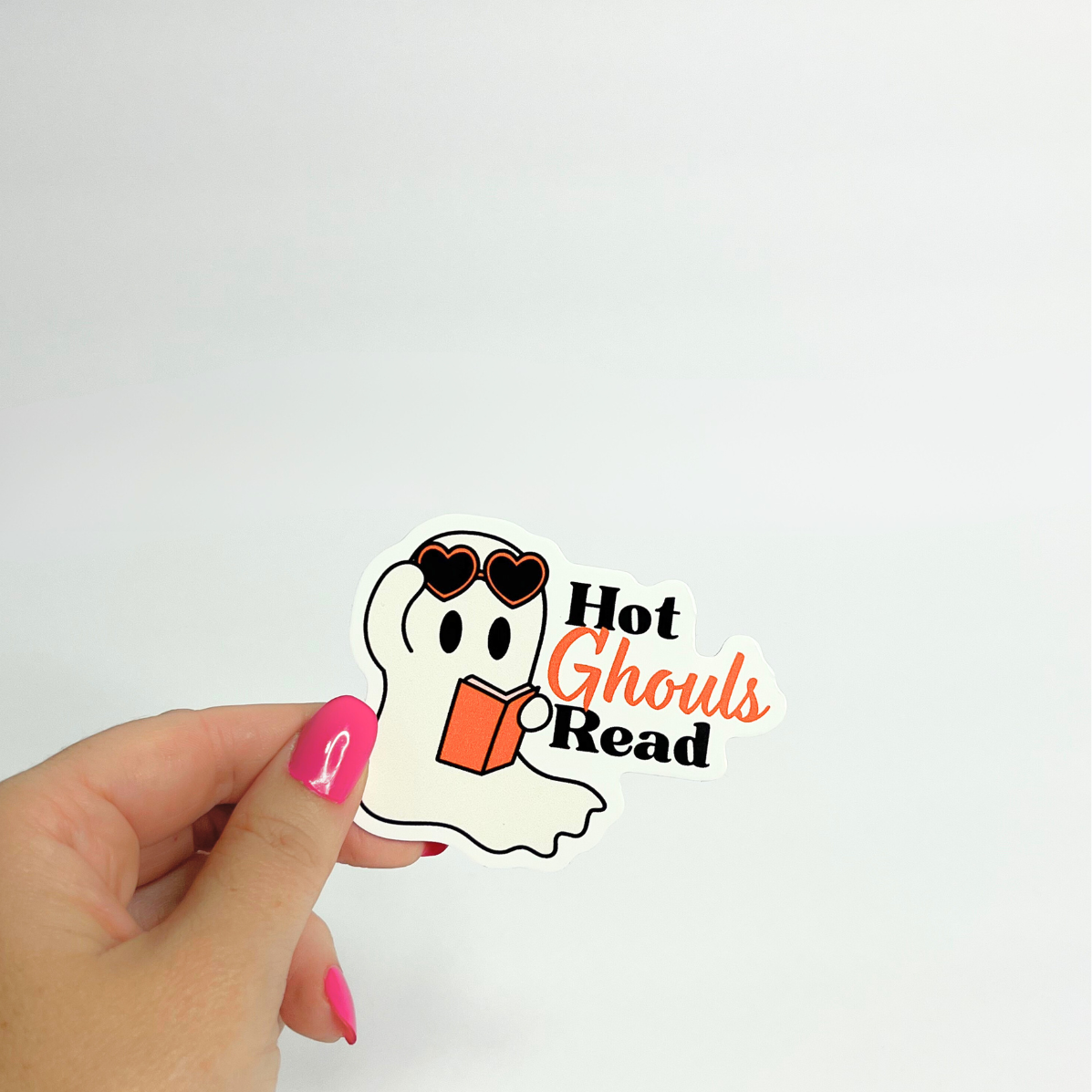 Hot Ghouls Read Sticker