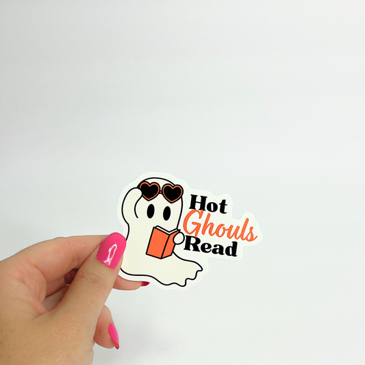 Hot Ghouls Read Sticker