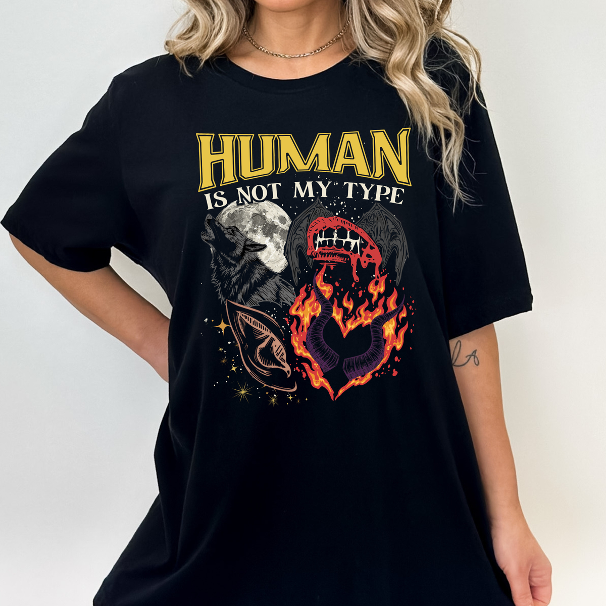 Human Is Not My Type Romantasy Shirt