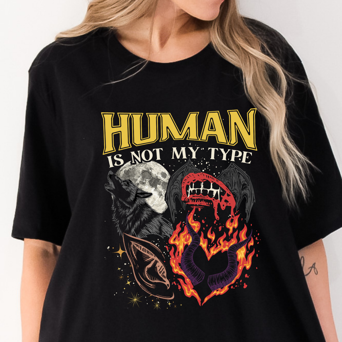 Human Is Not My Type Romantasy Shirt