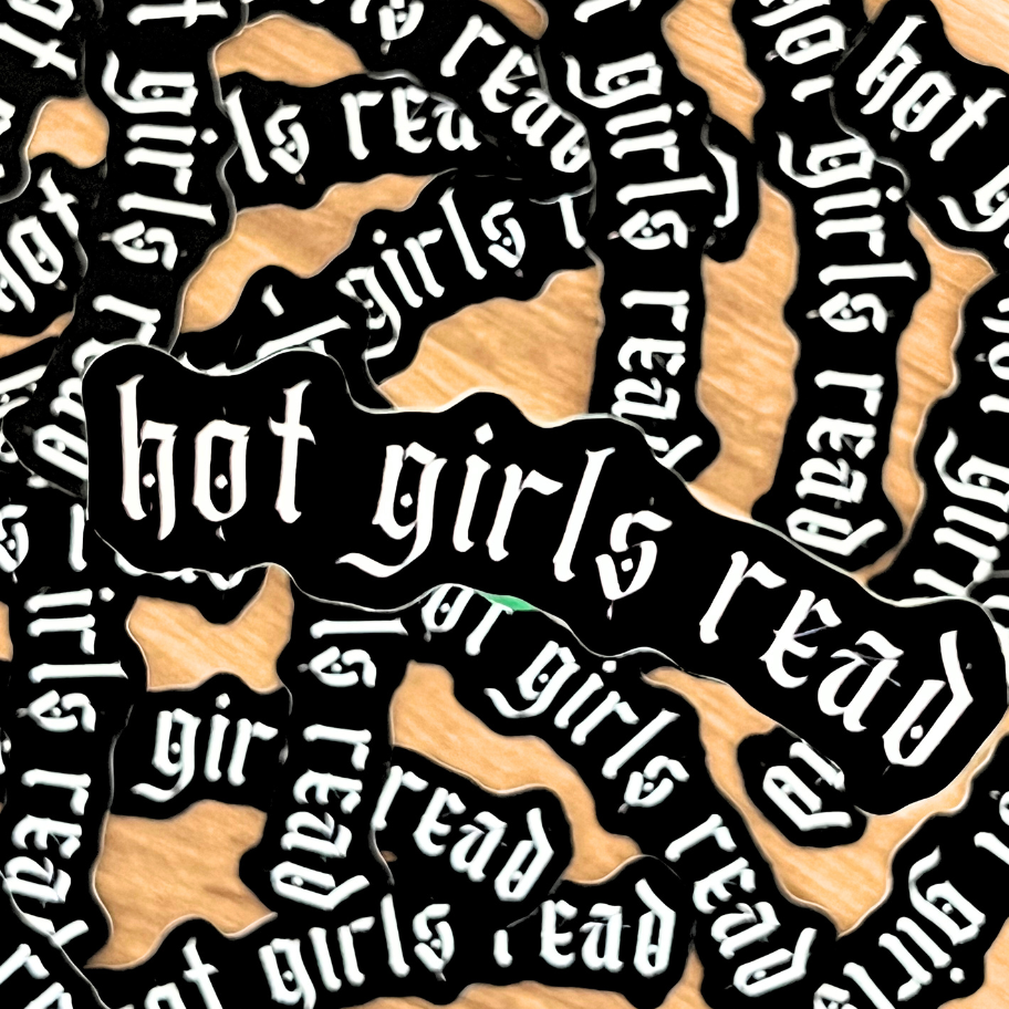 Hot Girls Read Sticker