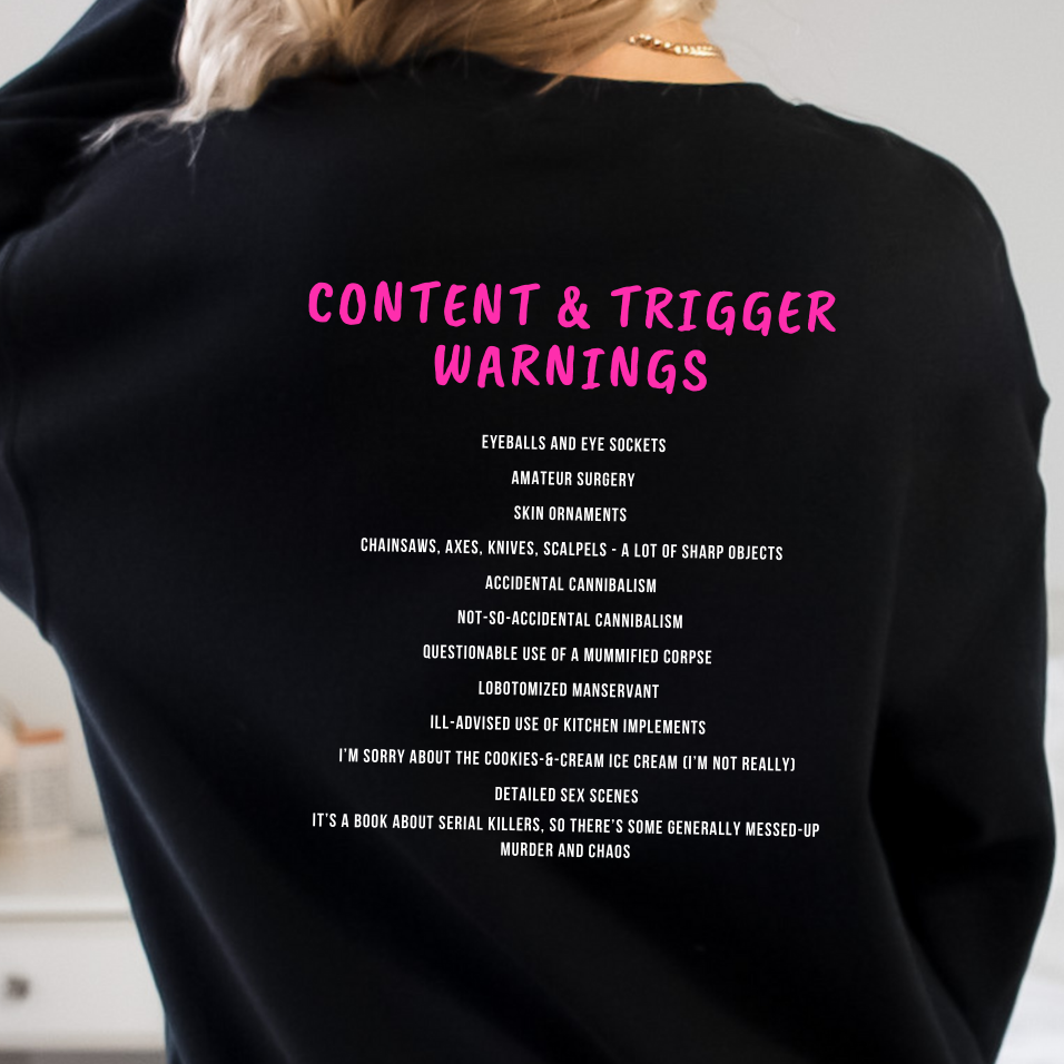 Officially Licensed Brynne Weaver Trigger Warning Butcher & Blackbird Sweatshirt