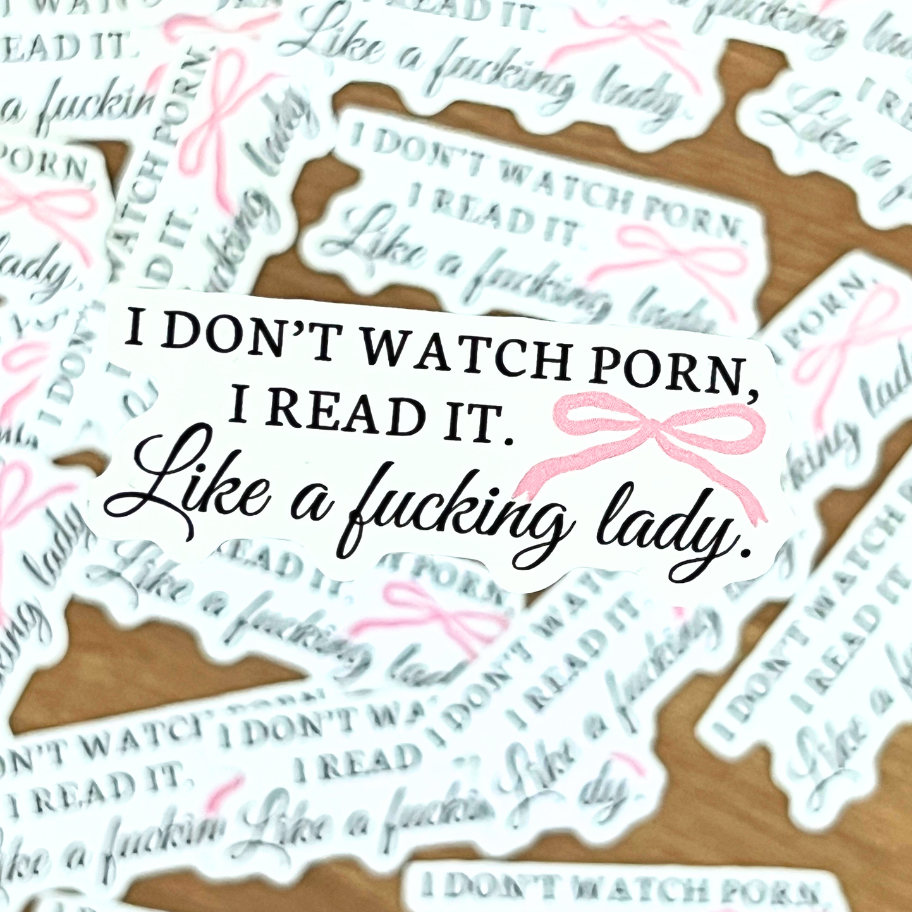 I Don't Watch Porn Sticker