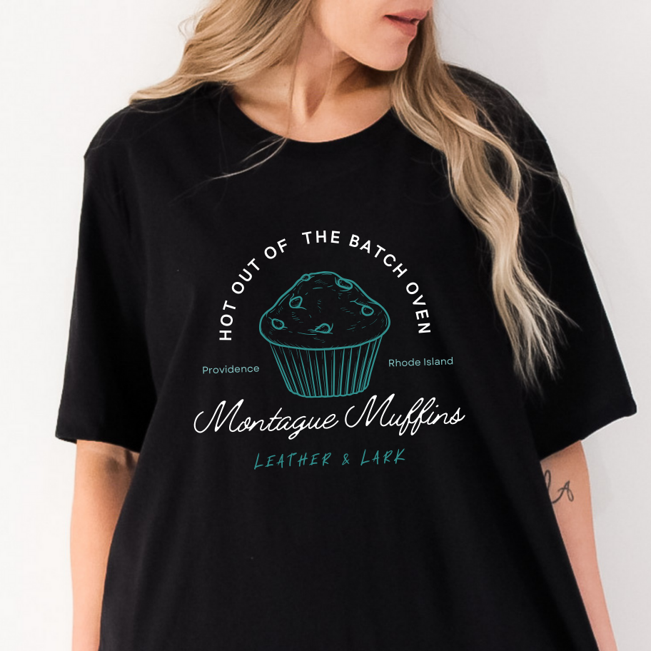 Officially Licensed Brynne Weaver Leather and Lark Montague Muffins Shirt