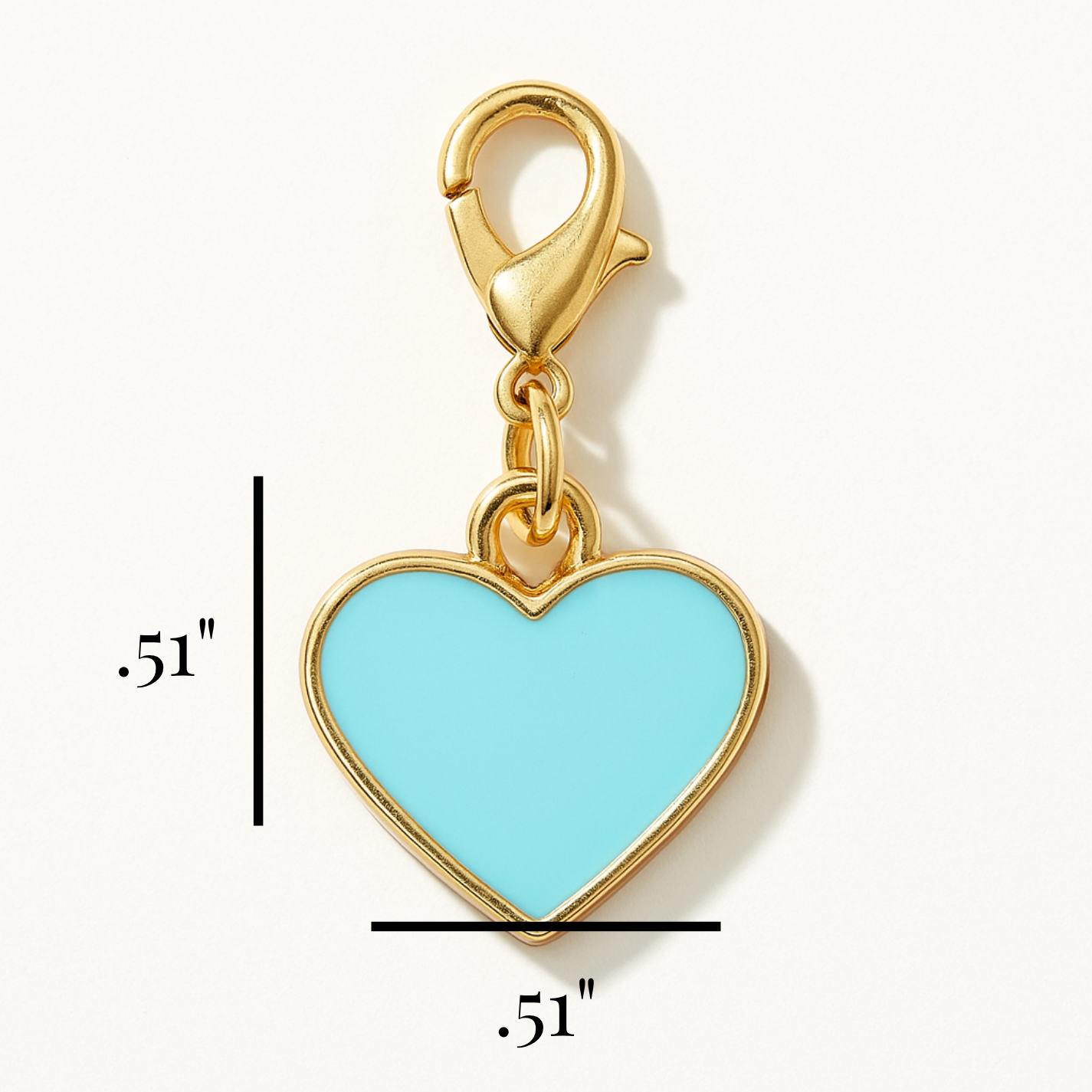 Blue Heart Kindle Charm