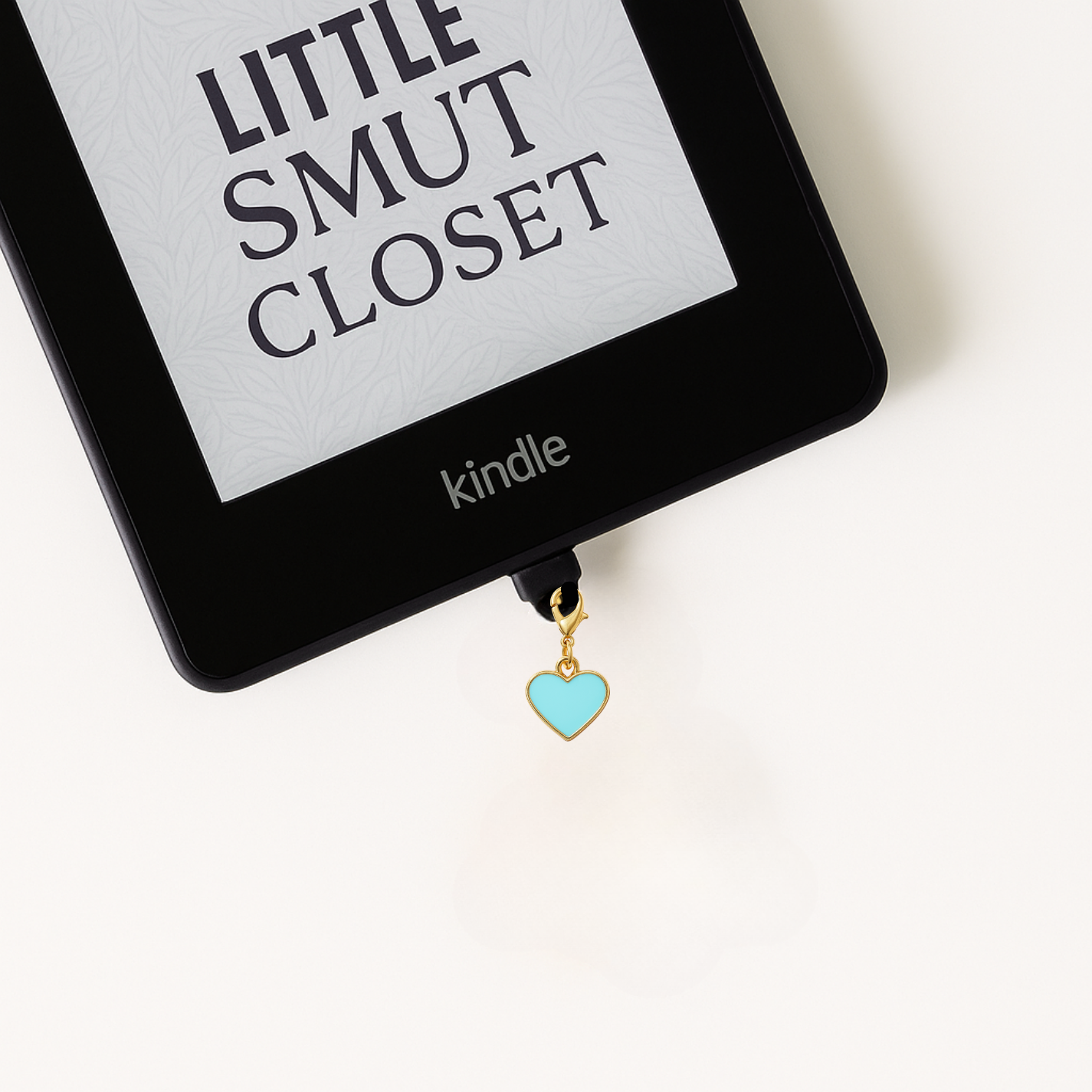 Blue Heart Kindle Charm