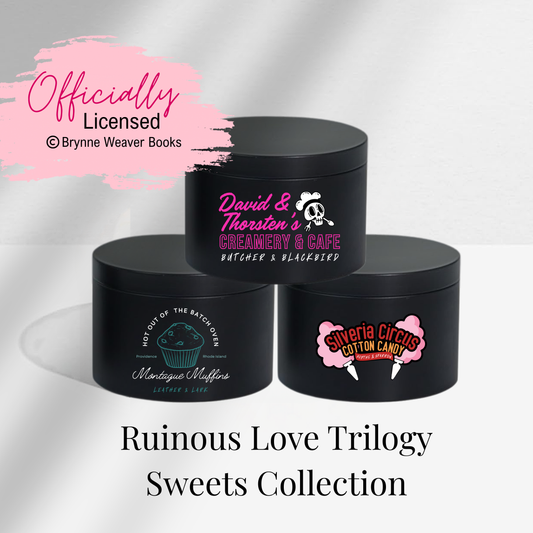 Officially Licensed Ruinous SWEETS Trilogy Candle Set Brynne Weaver