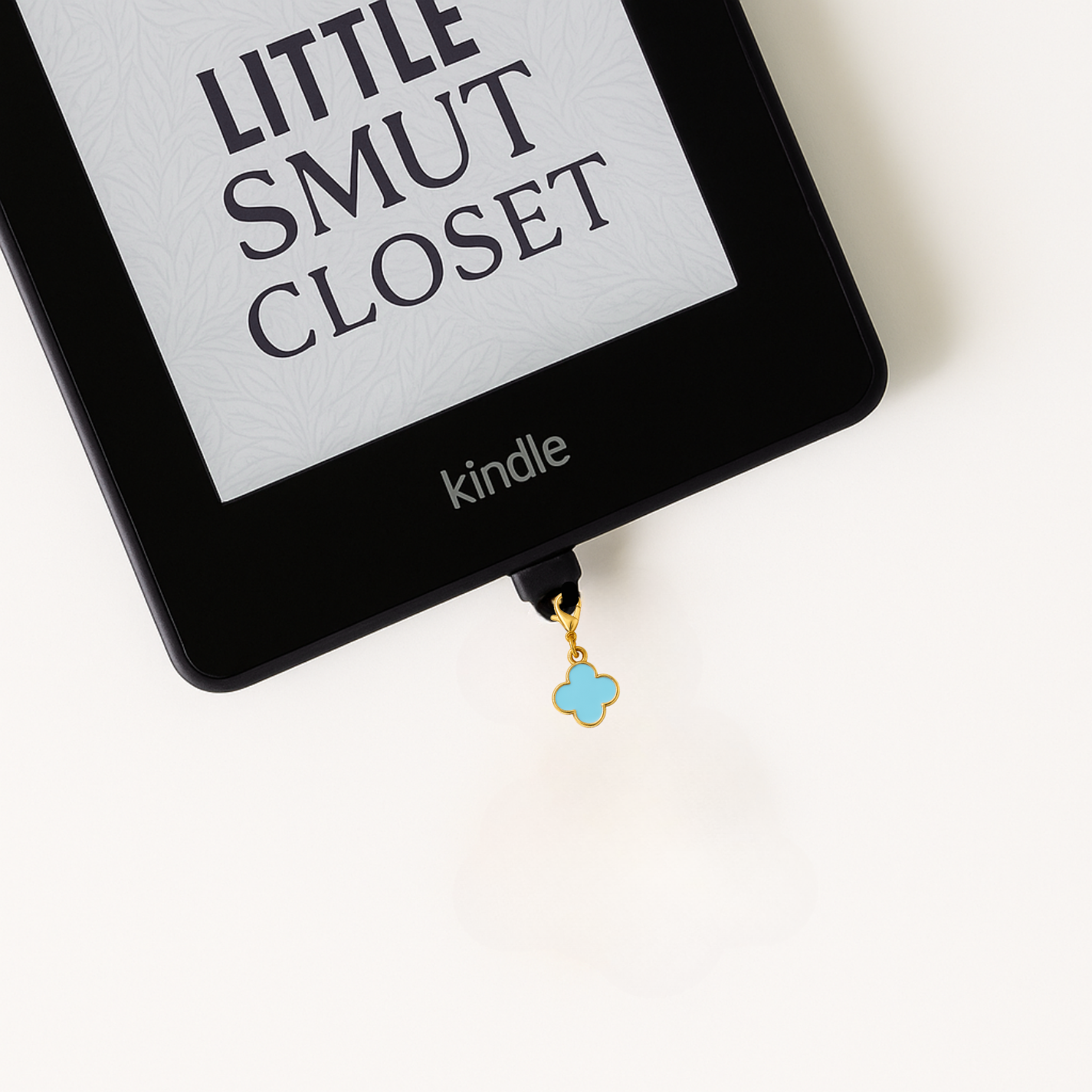 Blue X Kindle Charm