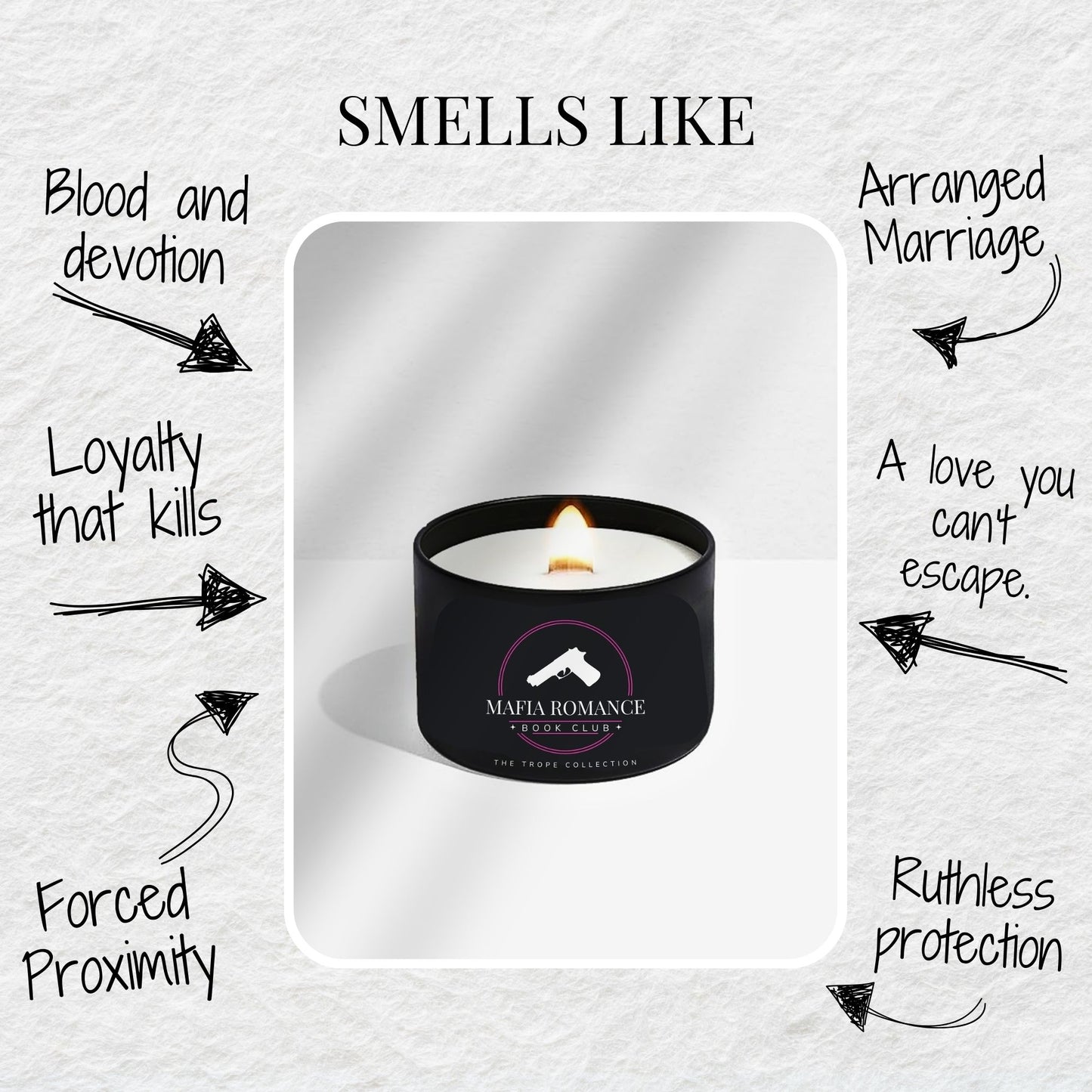 Mafia Romance Candle - The Trope Collection 9 oz