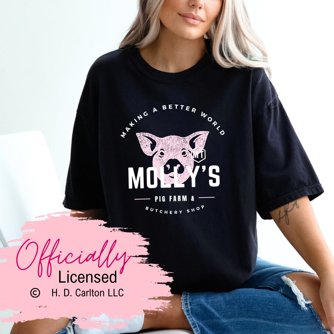 Officially Licensed HD Carlton Where's Molly Shirt
