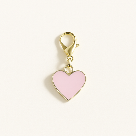 Pink Heart Kindle Charm