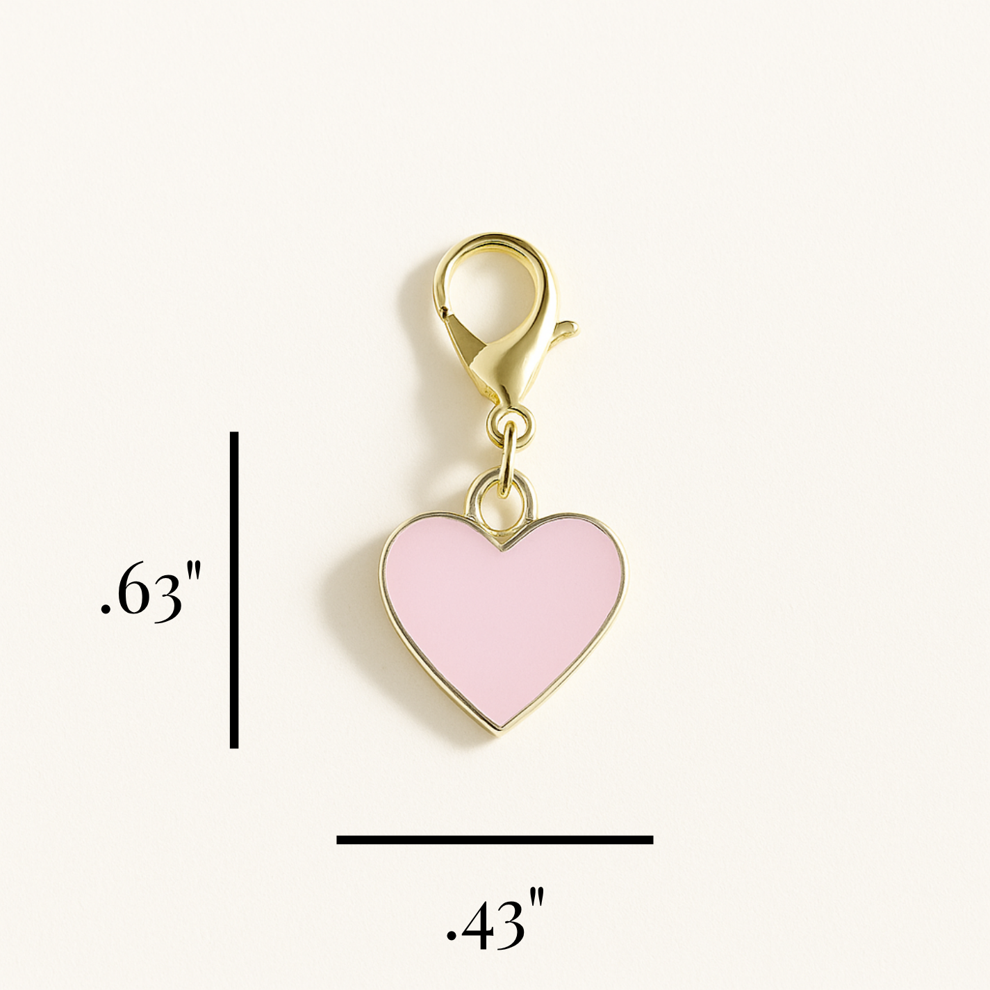 Pink Heart Kindle Charm
