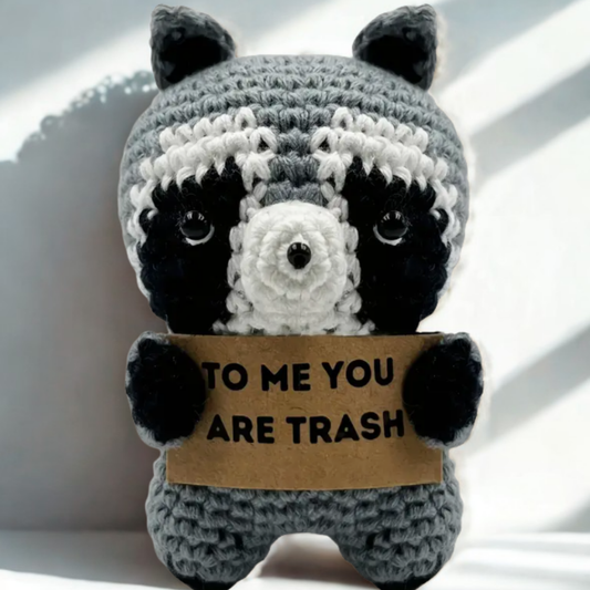 Trash Raccoon Bookshelf Decor