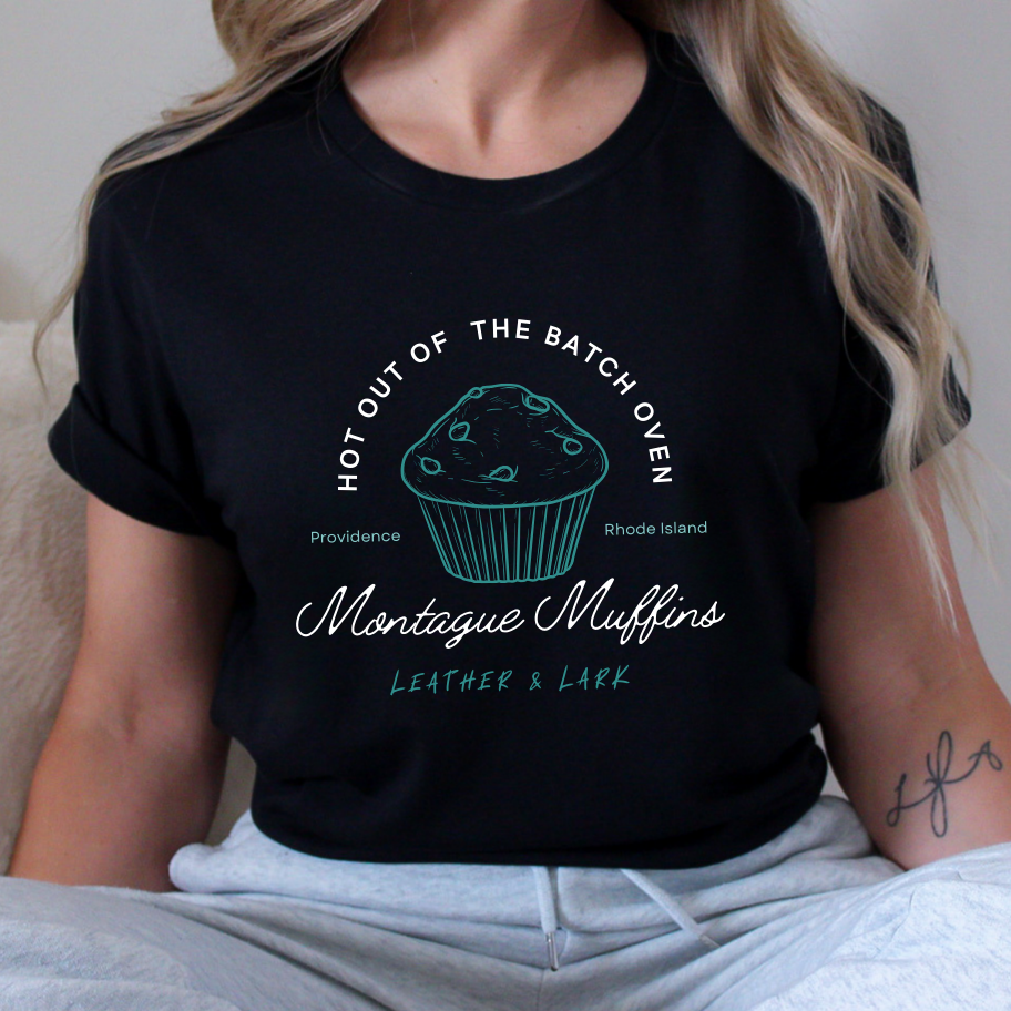 Officially Licensed Brynne Weaver Leather and Lark Montague Muffins Shirt