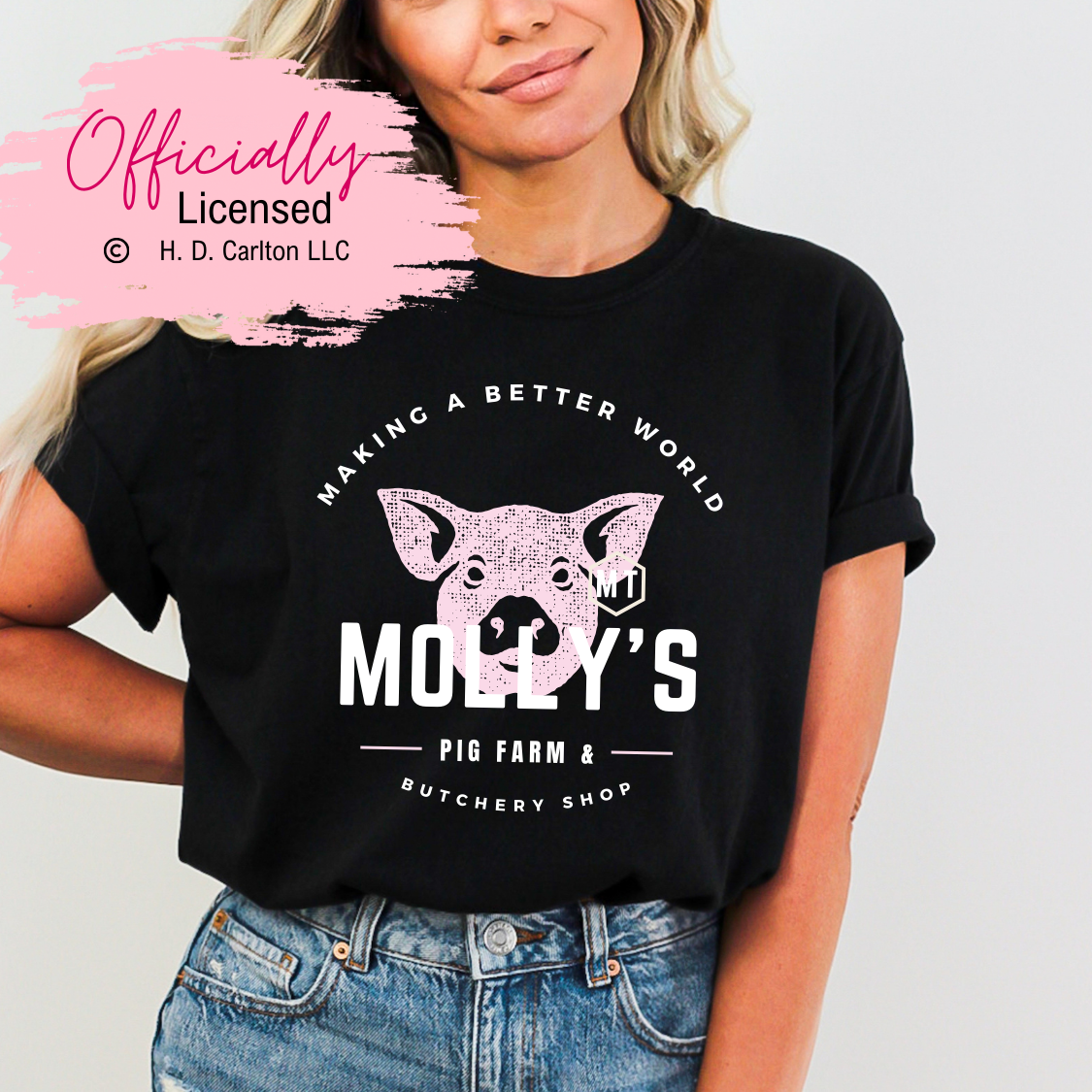 Officially Licensed HD Carlton Where's Molly Shirt