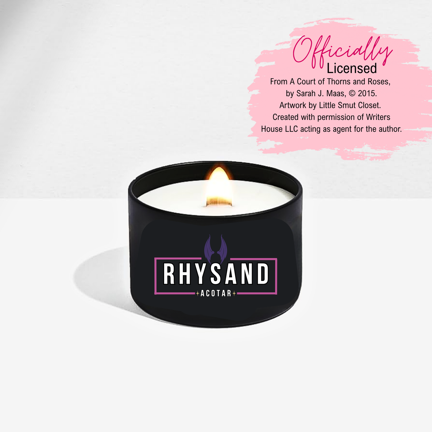 Officially Licensed Night Court Candle Collection Sarah J. Maas 9 oz