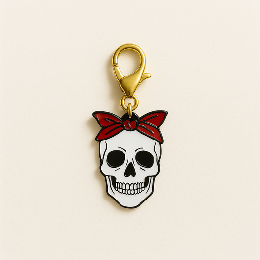 Skull Bandana Kindle Charm