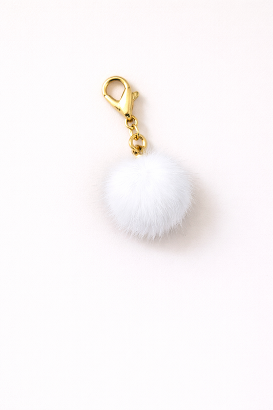 White Puff Kindle Charm