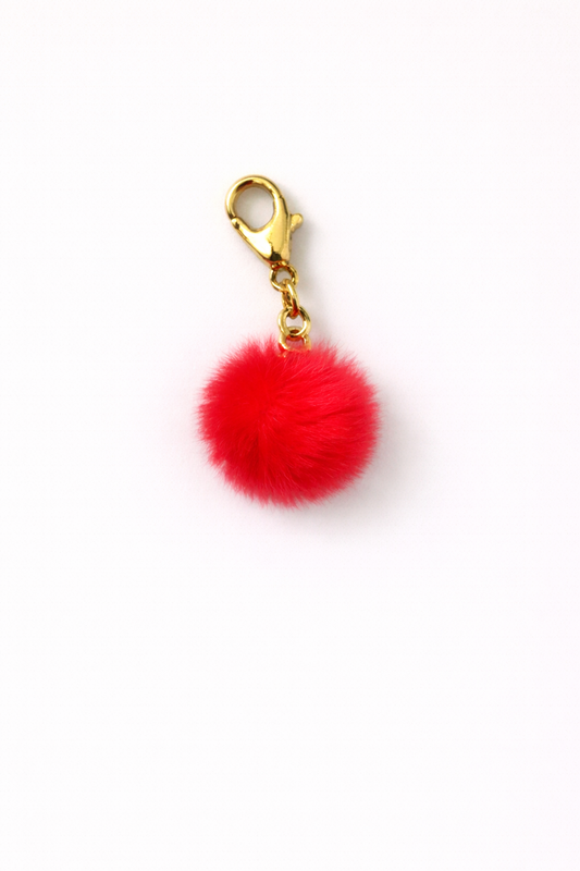 Red Puff Kindle Charm