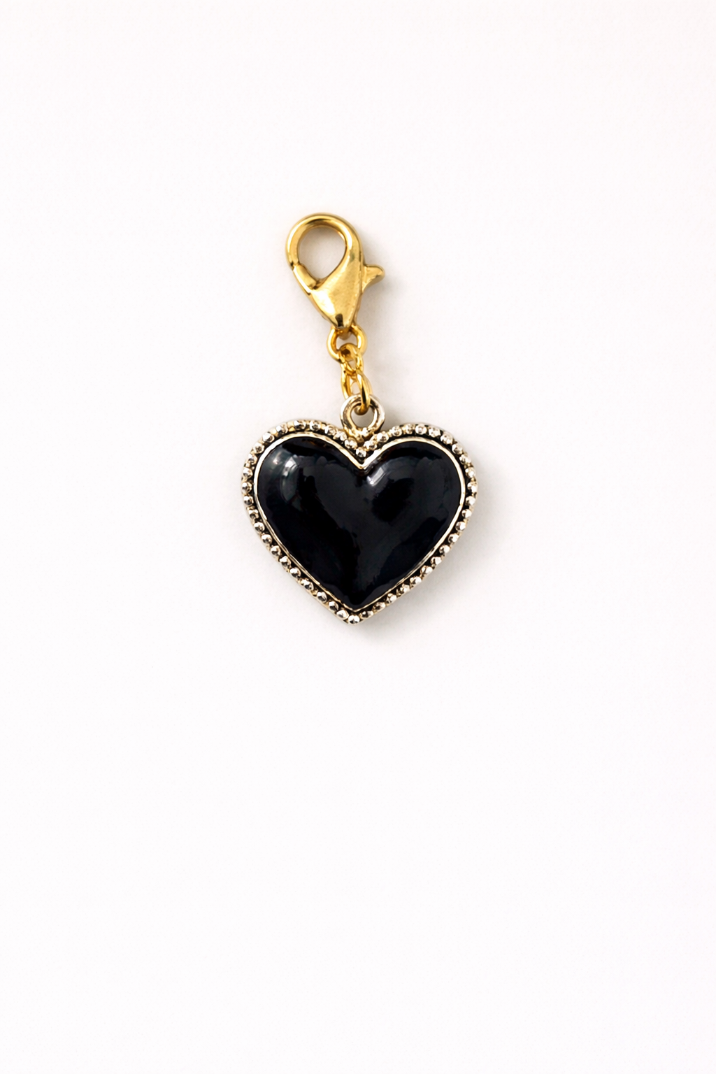 Black Heart Kindle Charm