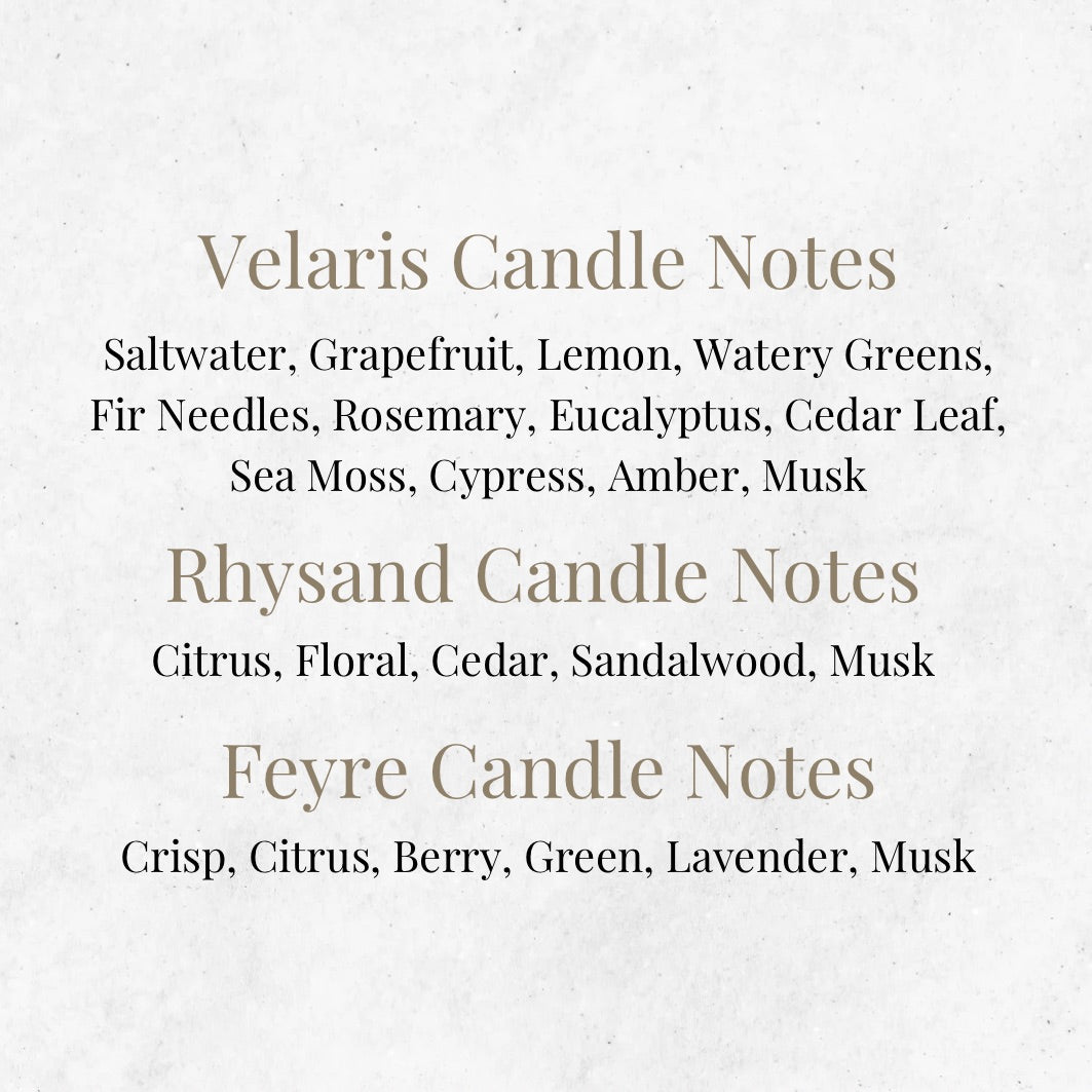 Officially Licensed Night Court Candle Collection Sarah J. Maas 9 oz