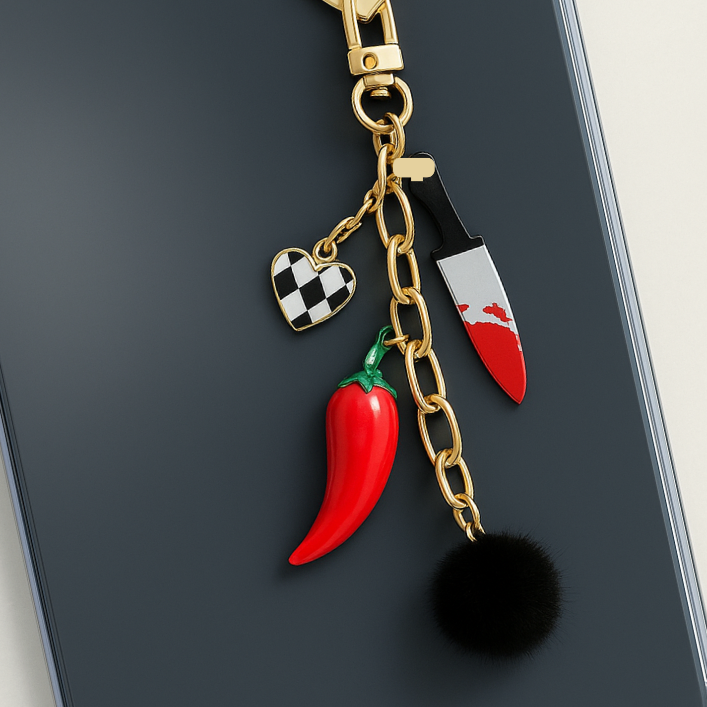 Blue Heart Kindle Charm